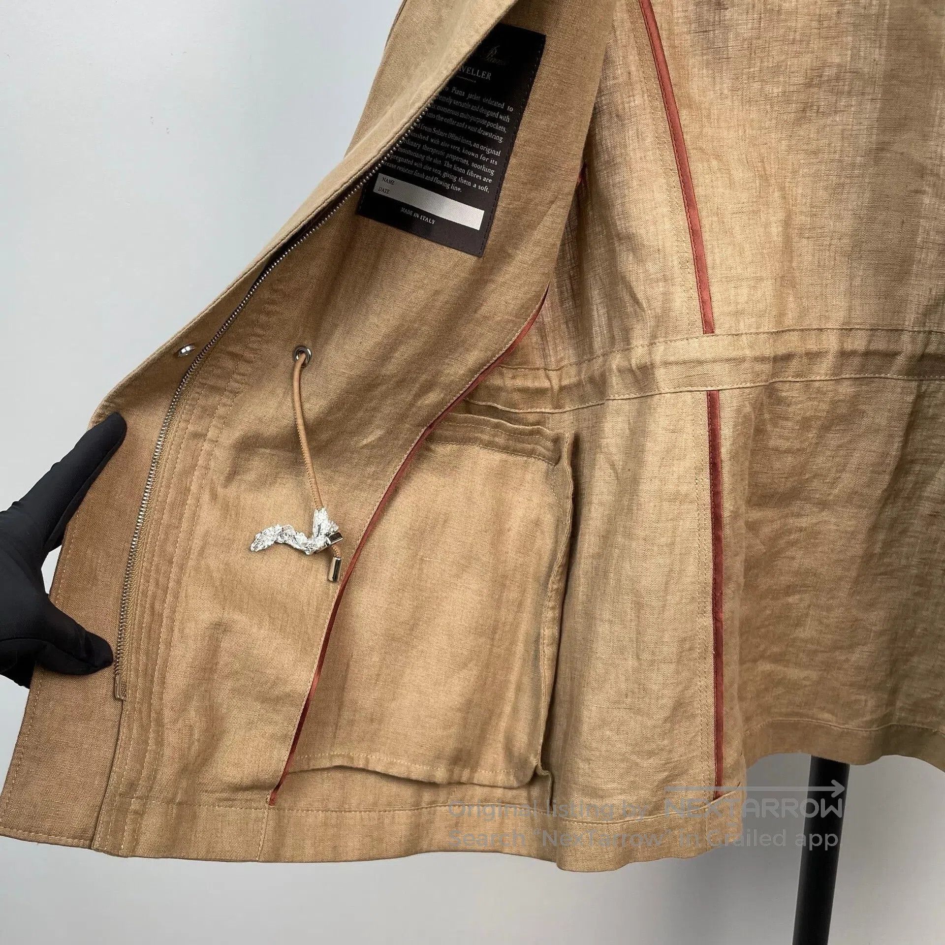 Loro Piana LORO PIANA Linen Zipper Jacket| Size XS / US 0-2 / IT 36-38 - 4 Thumbnail