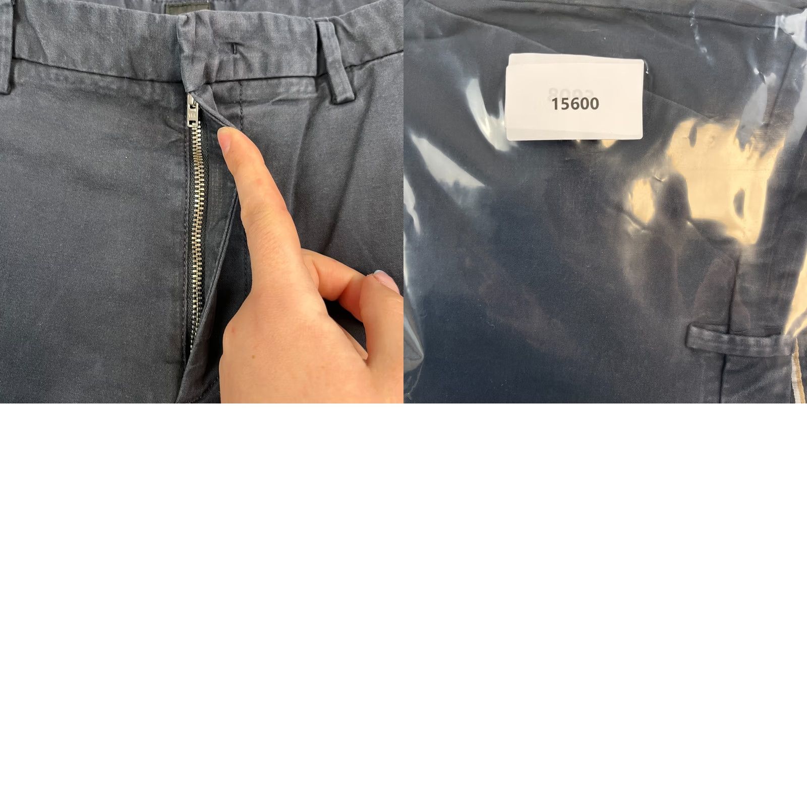 Hugo Boss Hugo Boss Mens Chino Trousers Slim Tapered 34 Navy Blue Stretch Canvas 5-Pocket Flat Front Size US 34 / EU 50 - 9 Thumbnail