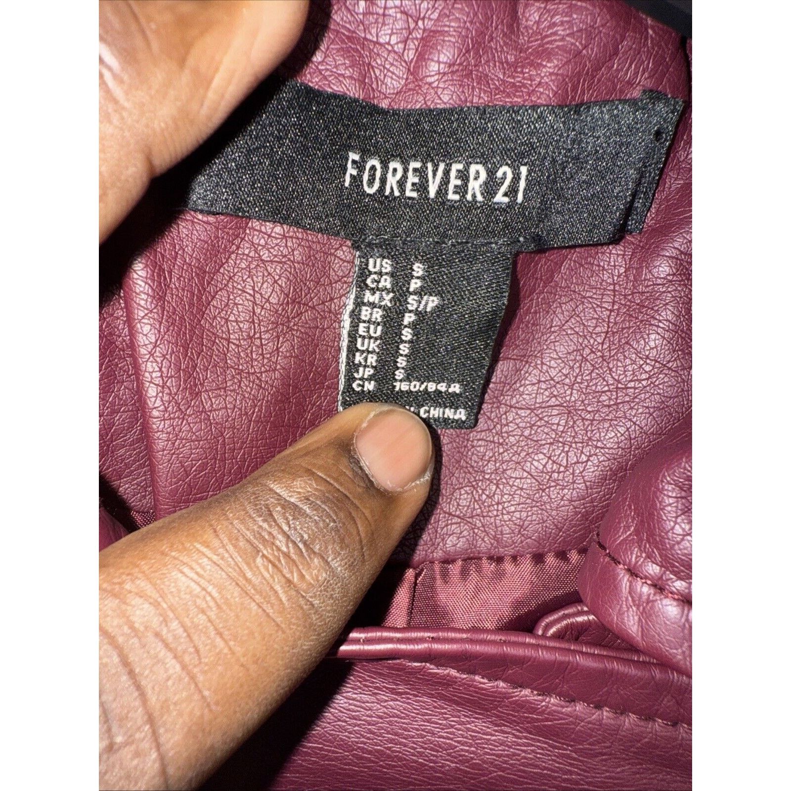 Forever 21 Forever 21 Leather Motorcycle Jacket Women’s Small Bomber Size S / US 4 / IT 40 - 3 Thumbnail