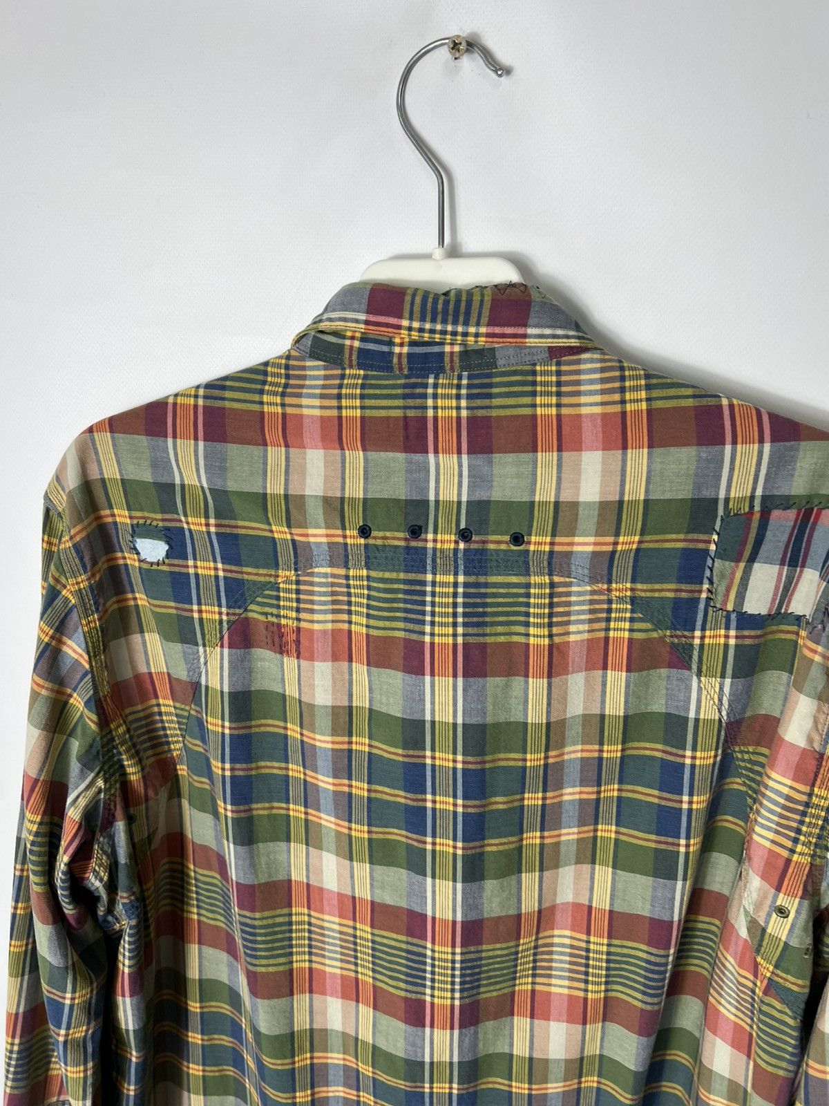 Polo Ralph Lauren Vintage rare Polo Ralph Lauren Custom Fit Patchwork Shirt Size US M / EU 48-50 / 2 - 14 Thumbnail