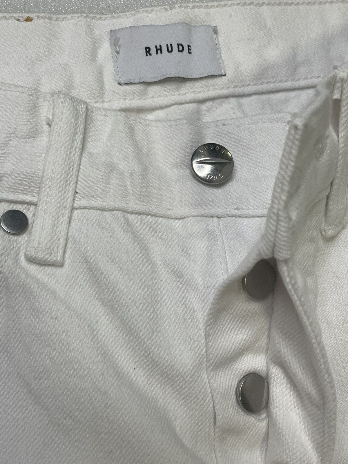 Rhude Rhude White Denim Jeans Size US 30 / EU 46 - 5 Thumbnail