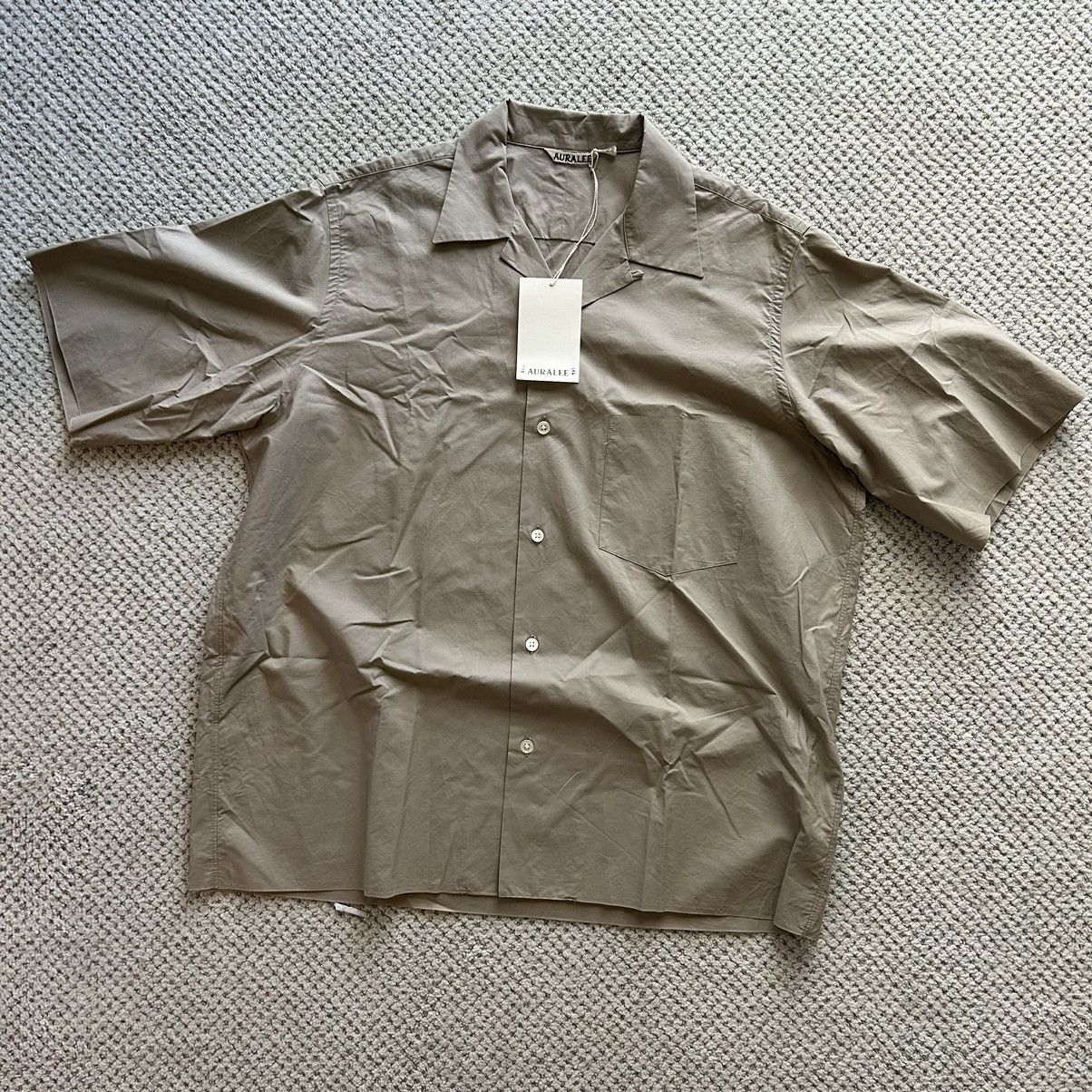 AURALEE SELVEDGE WEATHER CLOTH SHIRTS