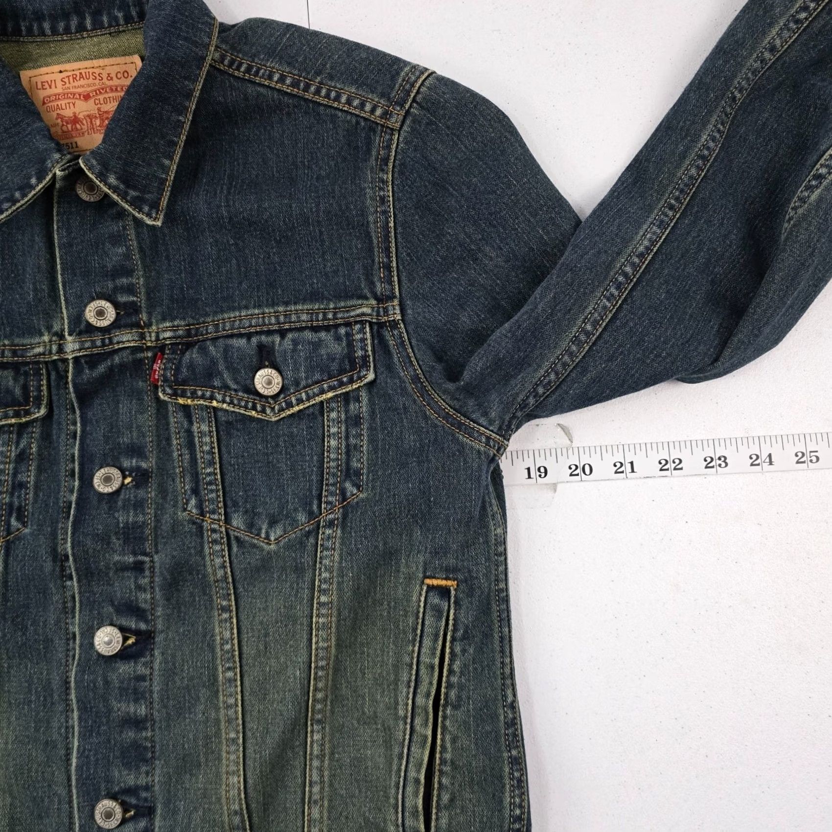 Levi's VINTAGE Levi's Jacket Womens Medium Blue 5651 57511 Size M / US 6-8 / IT 42-44 - 6 Thumbnail