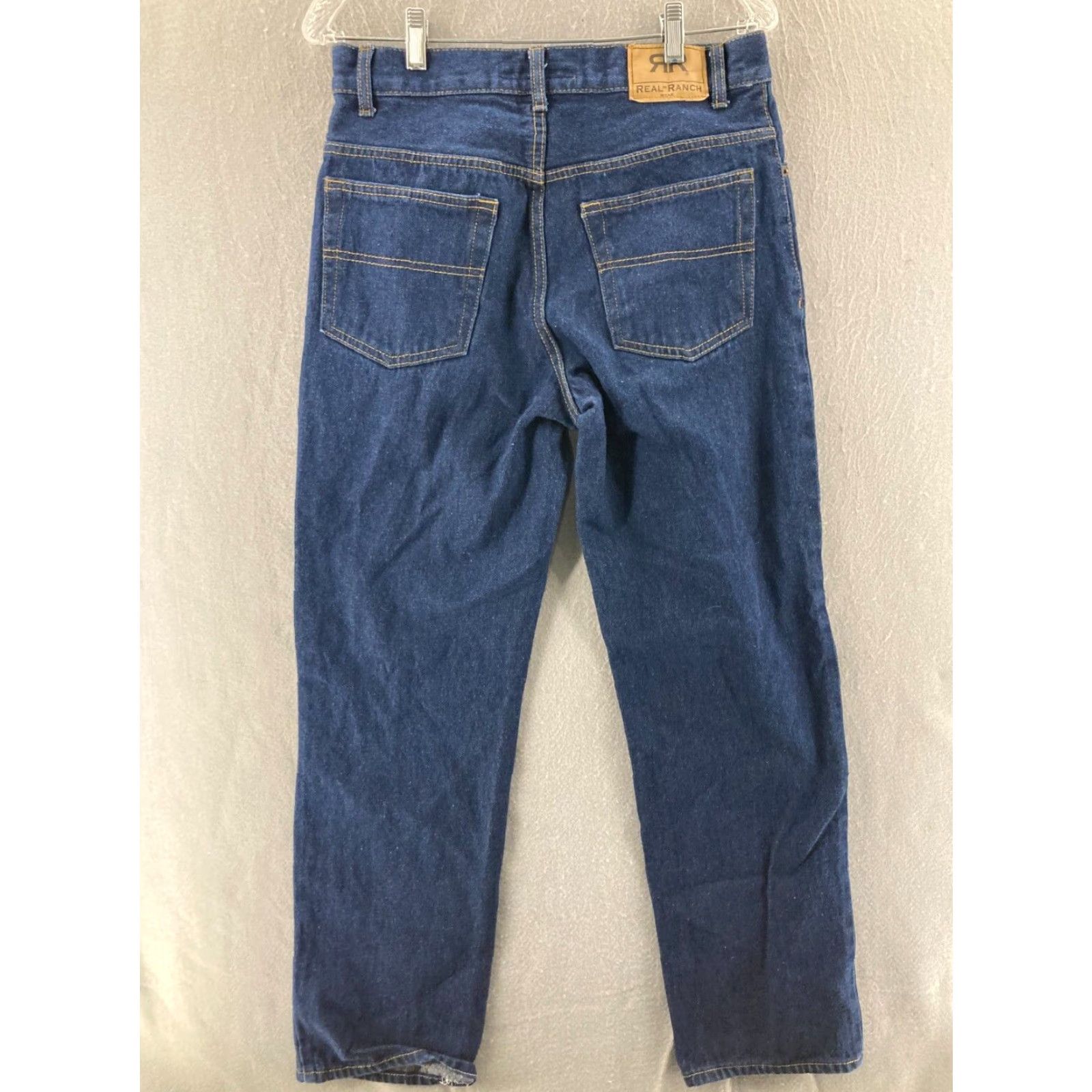 Vintage Real Ranch Jeans Mens 32x32 Blue - Jeans - Men - Regular - 32 - Blue - 5-Pocket Design - Denim - Straight - 90s - Logo - Vintage No Size US 32 / EU 48 - 6 Thumbnail