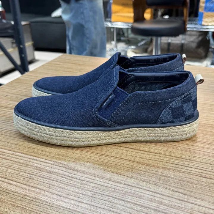 Louis Vuitton Louis Vuitton Deep Blue Slip-On Sneakers -2508 Size US 9 / EU 42 - 7 Thumbnail