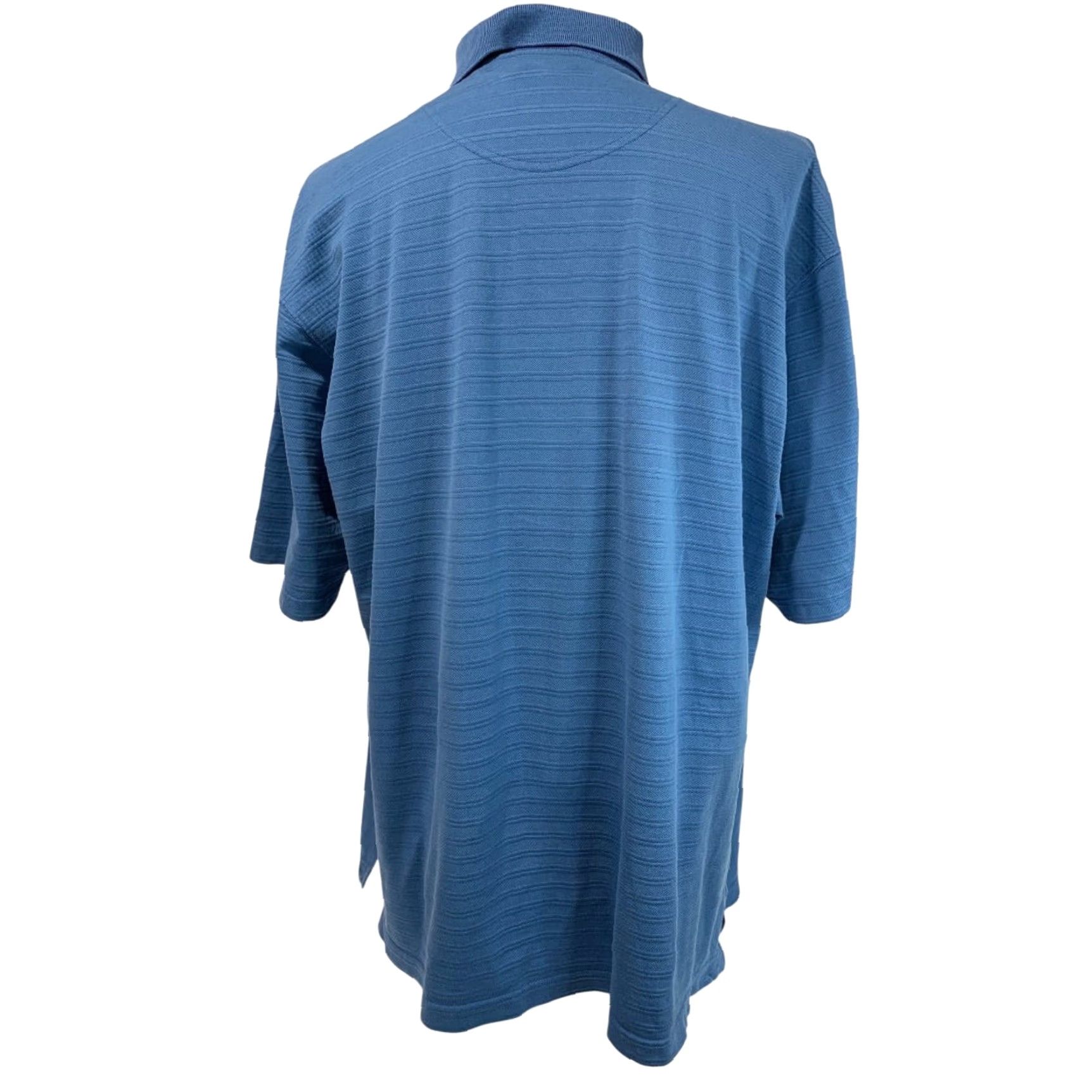Hogan VINTAGE XL Ben Hogan Mens Golf Polo Shirt Blue Texture Stripe Short Sleeve Size US XL / EU 56 / 4 - 5 Thumbnail