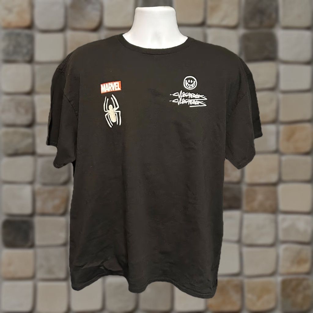 Vintage VINTAGE: No Marvel Spider-Man Shirt Men XL Black Short Sleeve Crew Neck Logo Graphic Tee - Size US XL / EU 56 / 4 - 1 Thumbnail