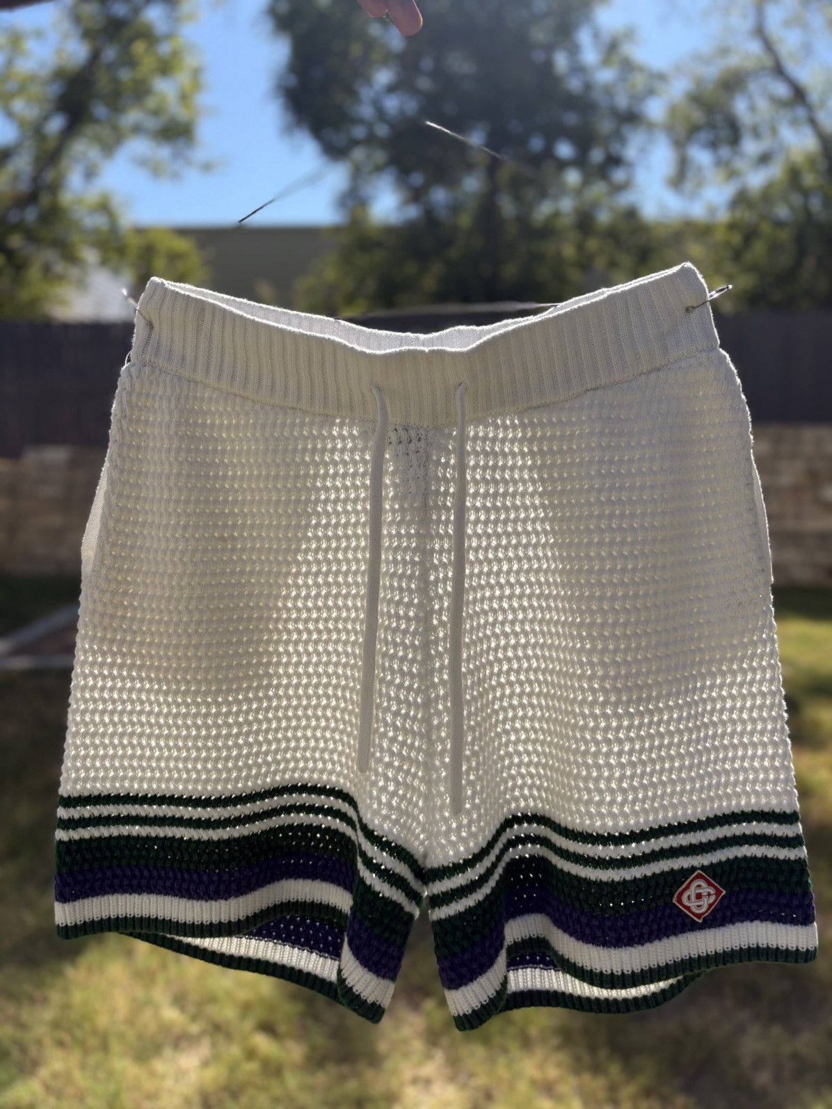 Casablanca Crochet Shorts Size US 34 / EU 50 - 1 Thumbnail