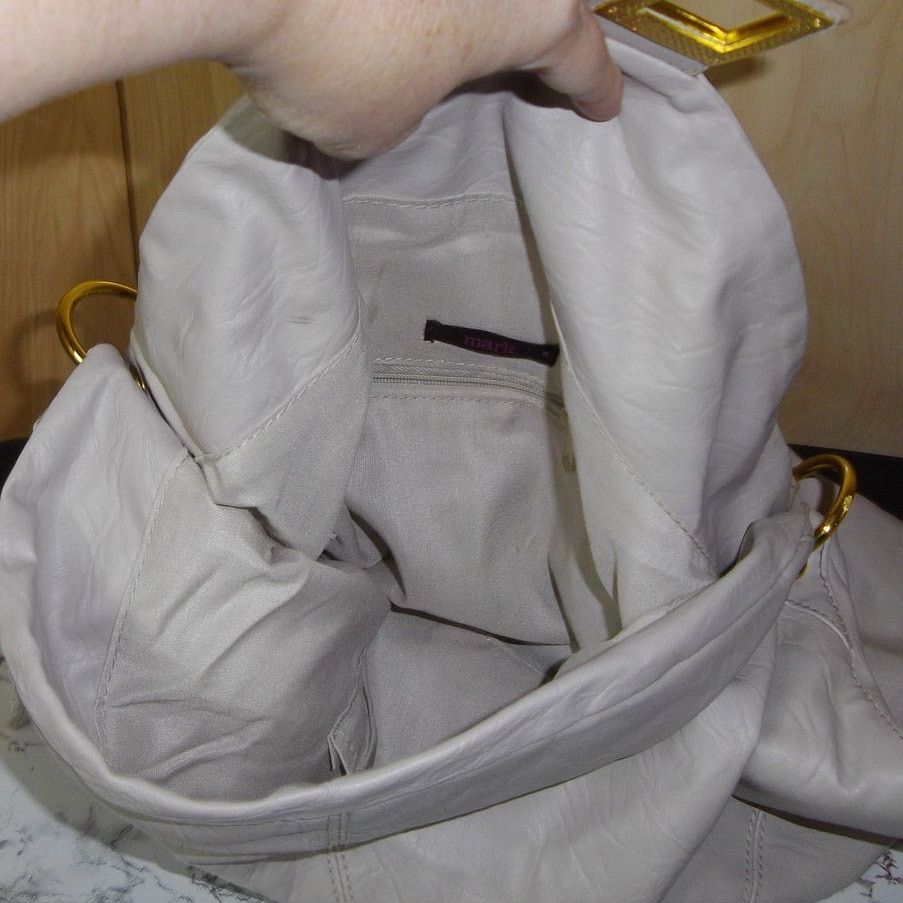 Other Mark by Avon Vintage Y2K Boho Beige Faux Leather Bag Size ONE SIZE - 4 Thumbnail