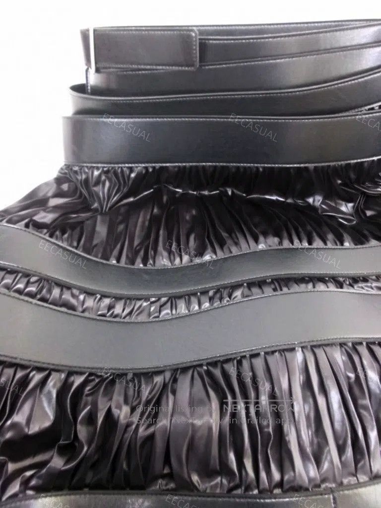 Junya Watanabe Junya Watanabe size S Black layered belt half skirt Size 24" / US 00 / IT 34 - 6 Thumbnail