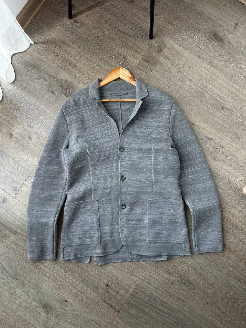 FALKE Vintage FALKE Gray Men Button M Size Blazer Jacket Size 42S - 4 Thumbnail