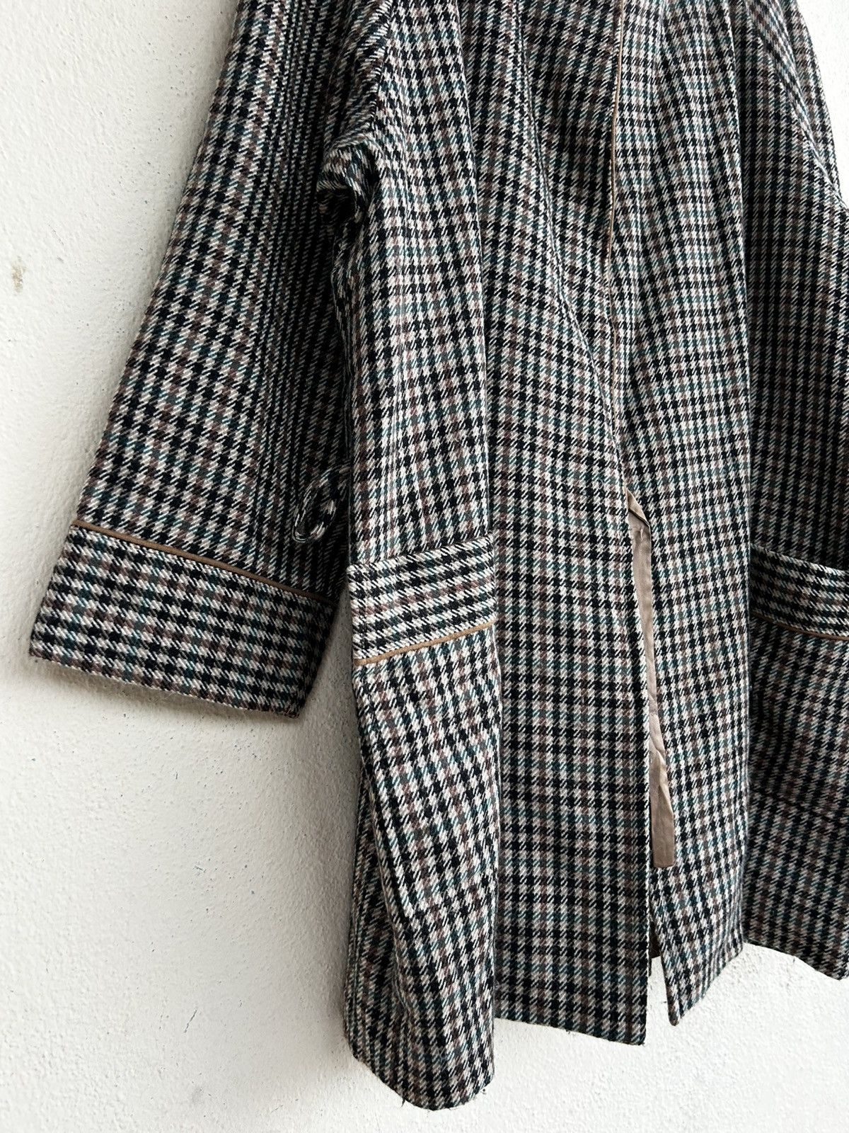 Burberry Vintage Burberry’s Houndstooth Wool Sleeping Coat Size US L / EU 52-54 / 3 - 5 Thumbnail