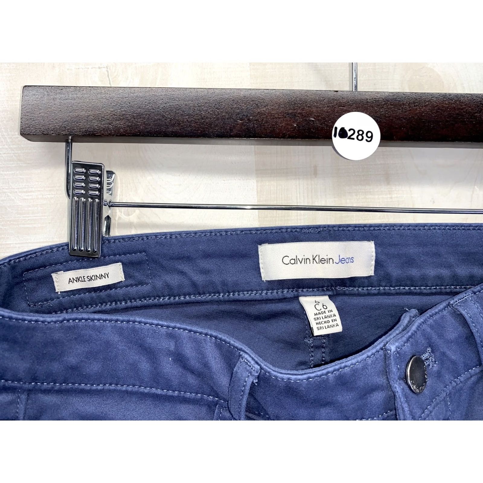 Calvin Klein Calvin Klein Weathered Blue Ankle Skinny Womens Pants Size 6-10289 Size 28" / US 6 / IT 42 - 7 Thumbnail