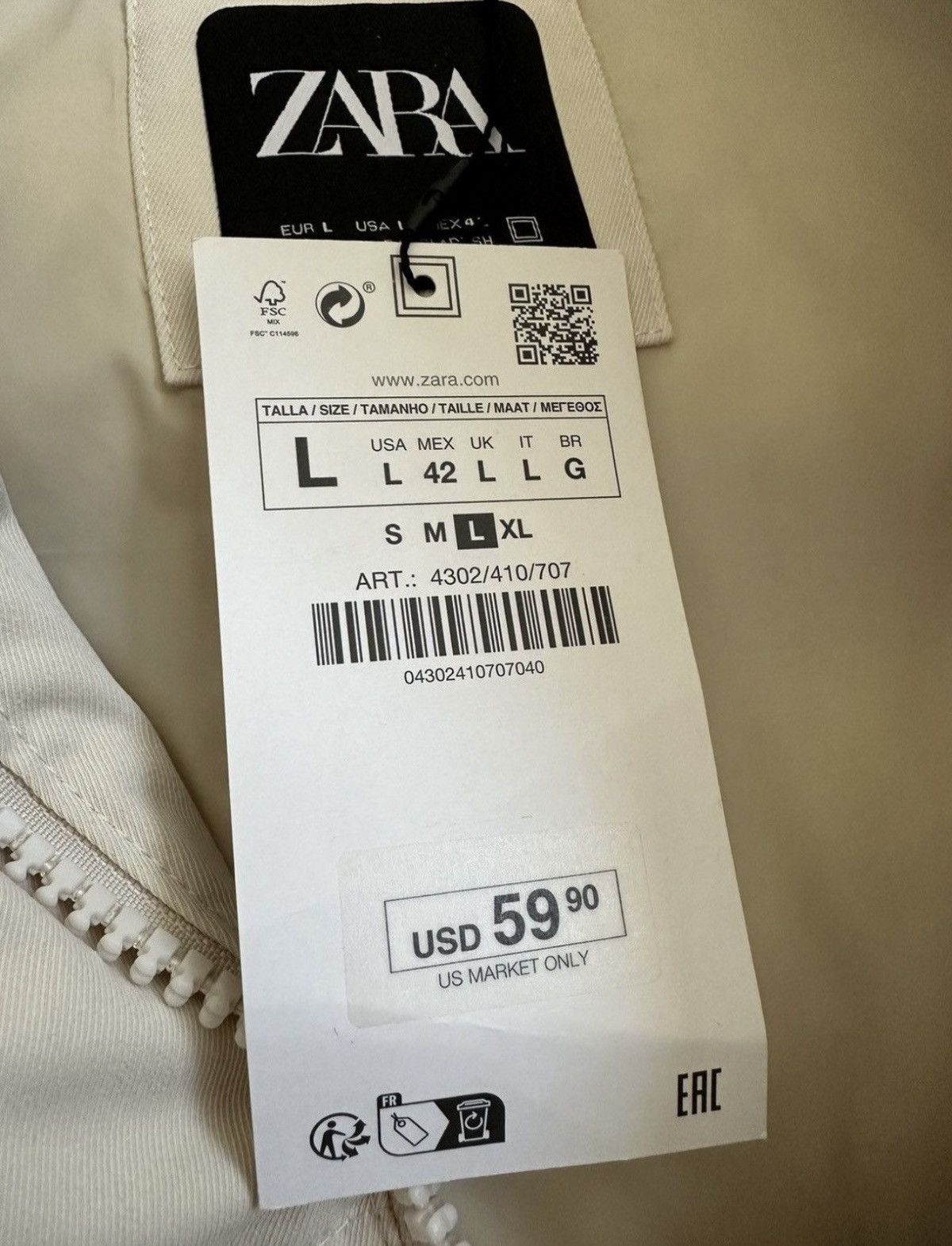 Zara Zara Size US L / EU 52-54 / 3 - 3 Thumbnail