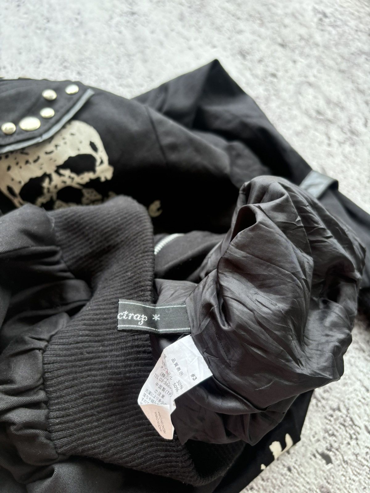 Le Grande Bleu (L.G.B.) Addictrap studded skull LGB punk style fur jacket Size US L / EU 52-54 / 3 - 10 Thumbnail