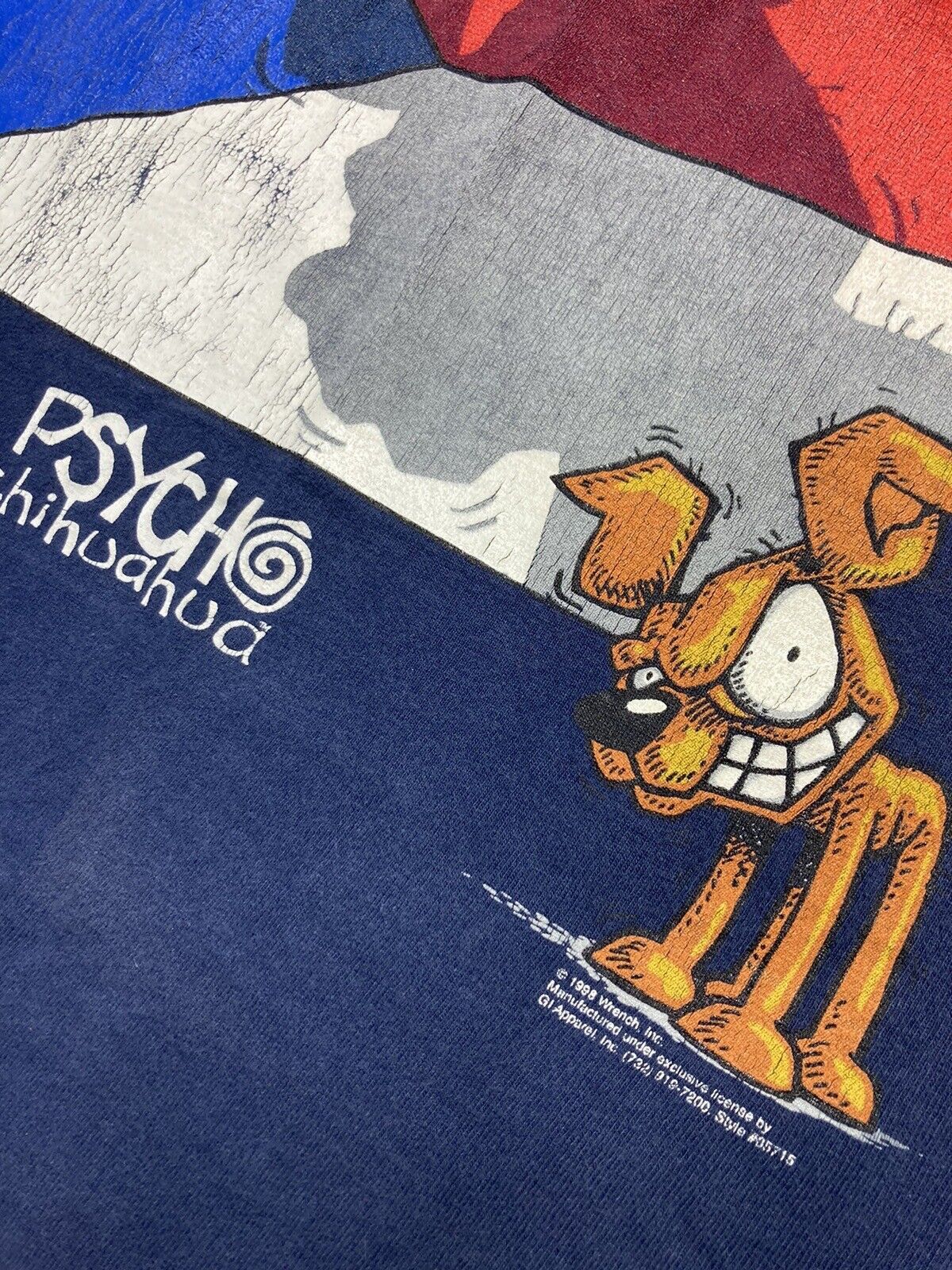 Vintage psycho chihuahua shirt tank 1998 y2k nautica parody dog XL Size US XL / EU 56 / 4 - 3 Thumbnail