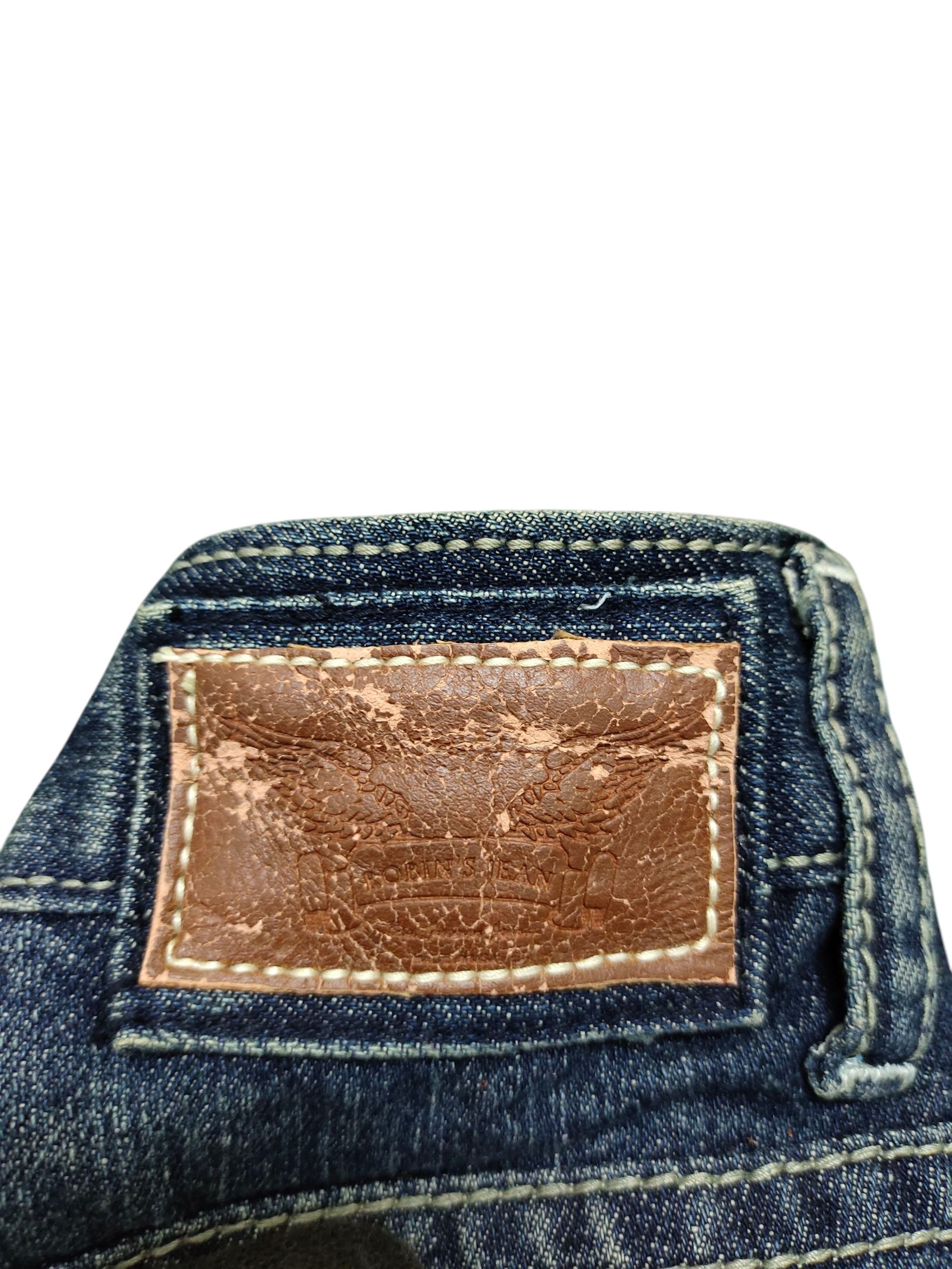 Robins Jeans Robins Jeans Studded Leather Trim Denim Jeans Size US 38 / EU 54 - 11 Thumbnail
