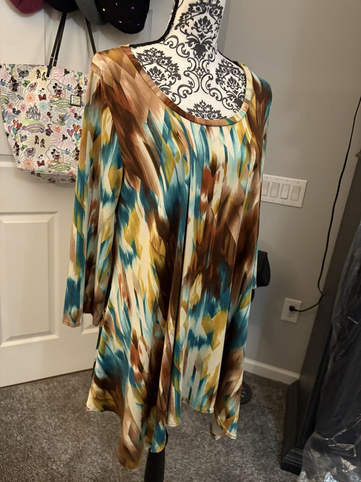 Other Abstract print size 2XL tunic 3/4 sleeve top Size XXL / US 16-18 / IT 52-54 - 2 Thumbnail