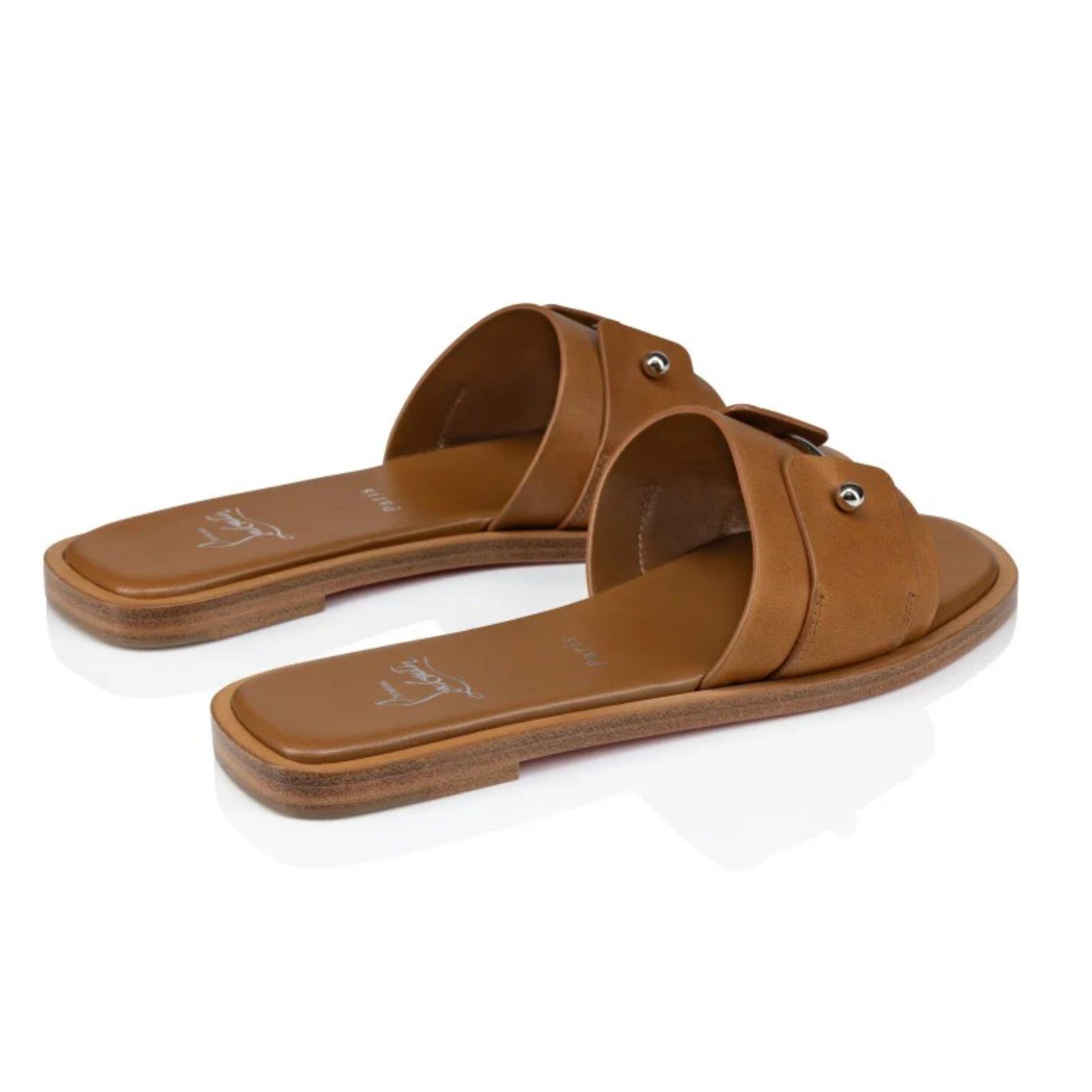 Christian Louboutin Christian Louboutin Chambelimule Flat Tera Brown Sandal 36 Size US 6 / IT 36 - 14 Thumbnail