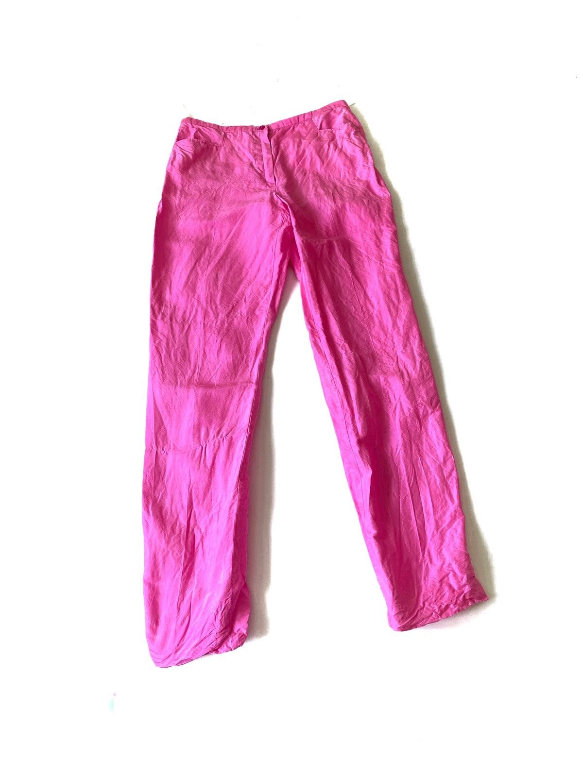 Escada × Escada Sport × Vintage ESCADA Sport Silk Pink Classic Pants Size 34/M Luxury Style Size 27" / US 4 / IT 40 - 1 Thumbnail