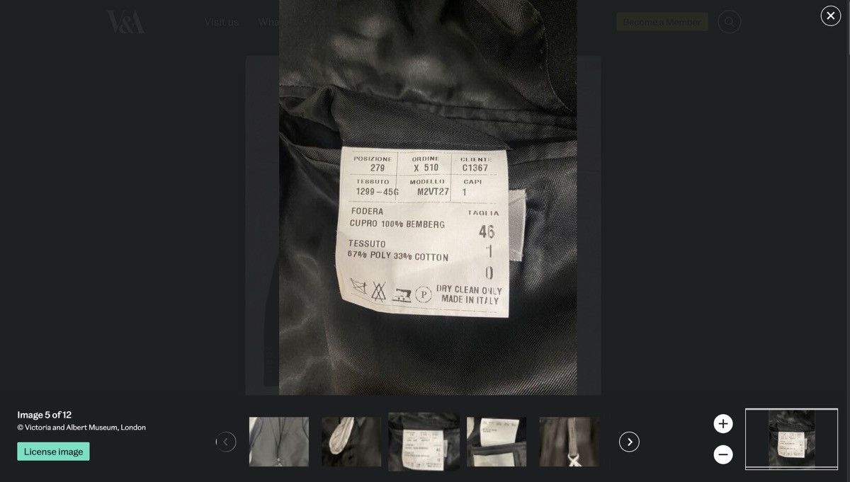 Dior David Bowie - Dior Homme ‘Follow Me’ Cutaway Blazer Size 46R - 12 Thumbnail