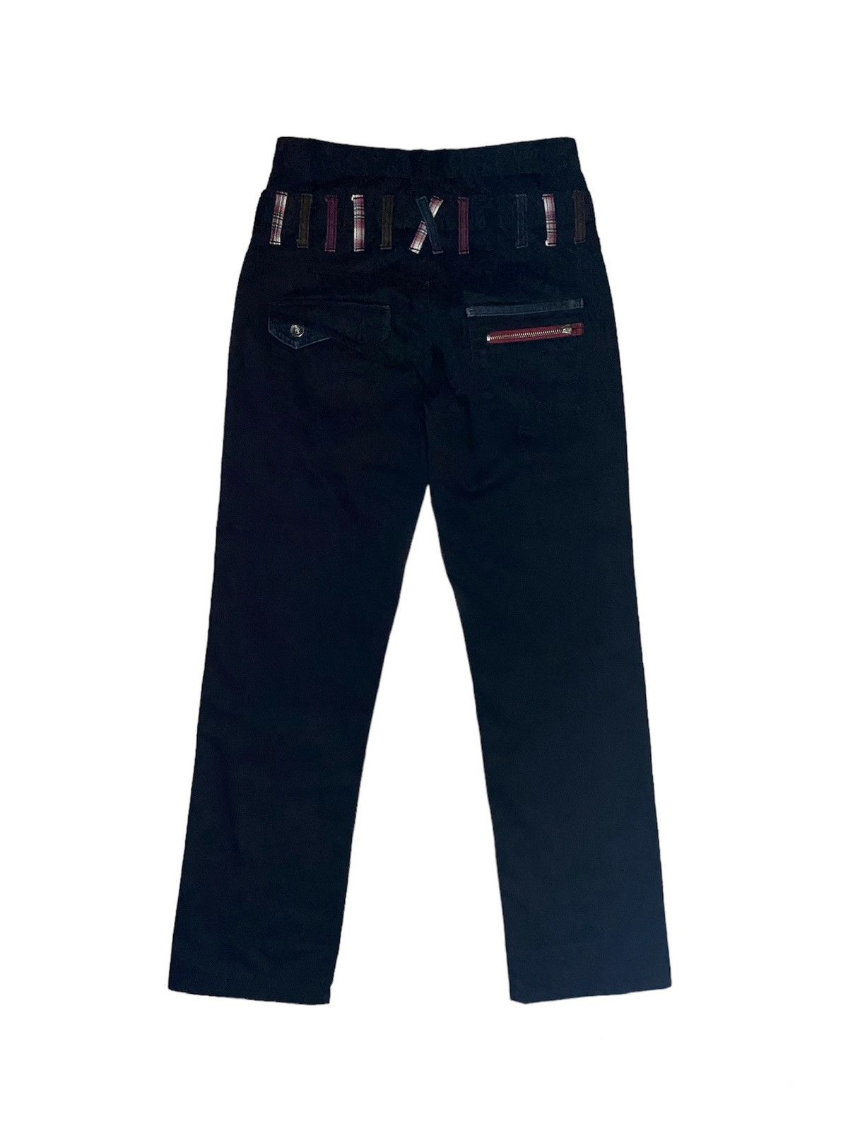 Hysteric Glamour Japanese Nylaus Explosion Double Waist Pant Super Black Size US 29 - 2 Thumbnail