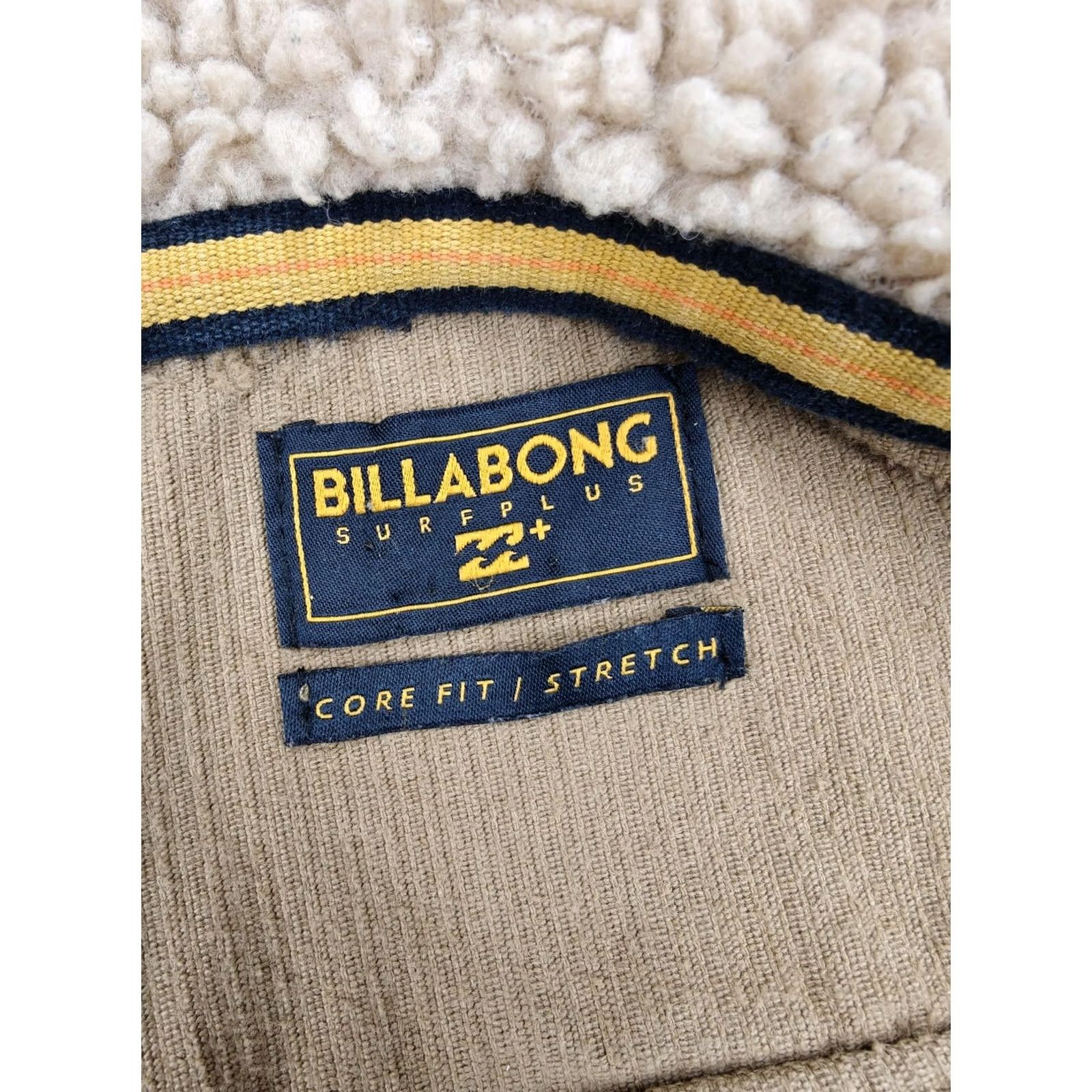 Billabong VINTAGE Billabong Jacket Mens Medium Brown Corduroy Hooded Sherpa Lined SurfPlus Shacket Size US M / EU 48-50 / 2 - 4 Thumbnail