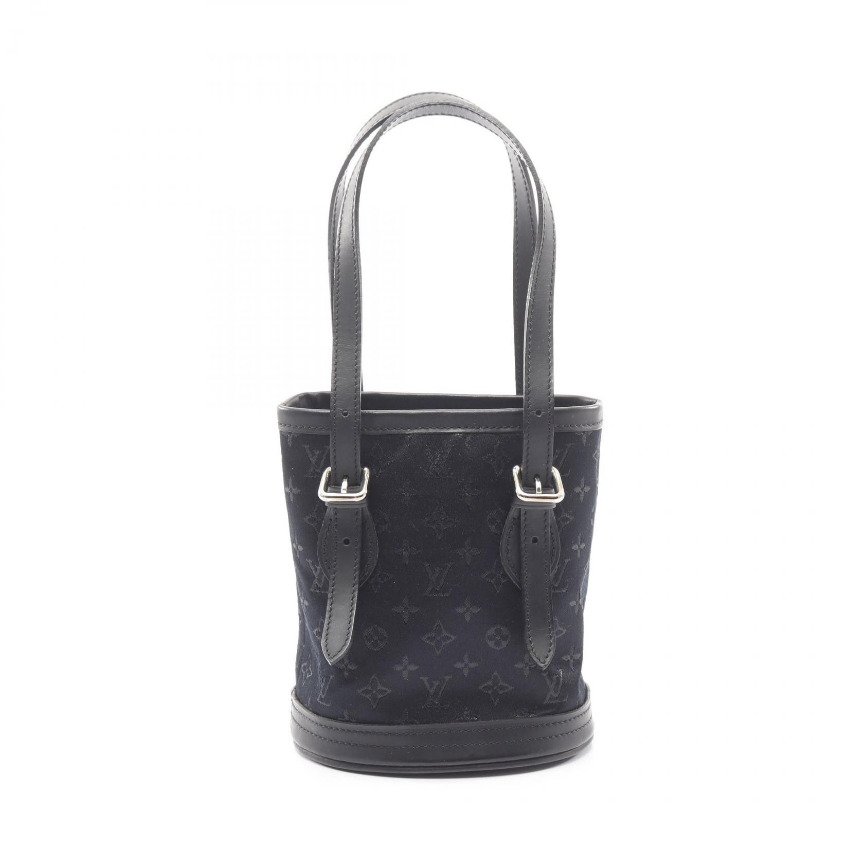 Louis Vuitton Louis Vuitton Louis Vuitton Little Bucket Monogram Satin Handbag Textile Handbag M92144 DUTY FREE for USA Size ONE SIZE - 1 Thumbnail
