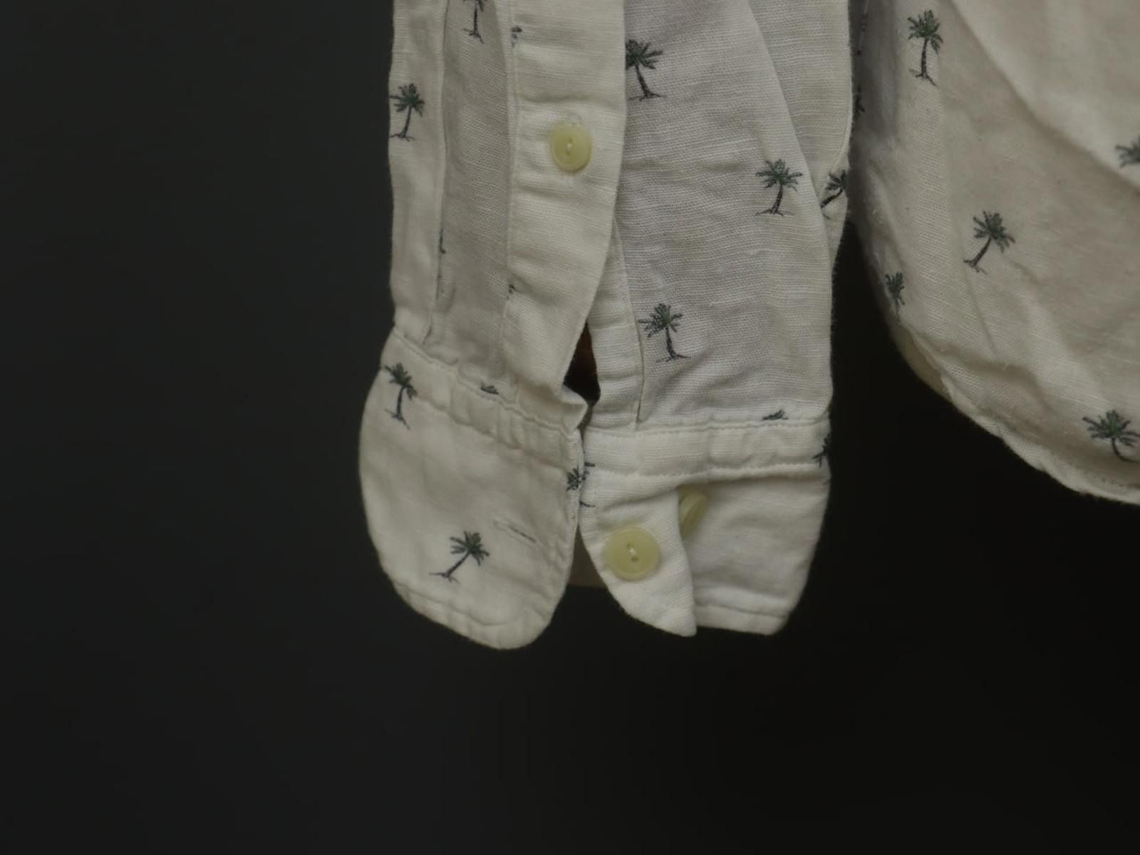 Designer Hackett London White Palm Tree Button-Up Shirt Size S Size US S / EU 44-46 / 1 - 9 Thumbnail