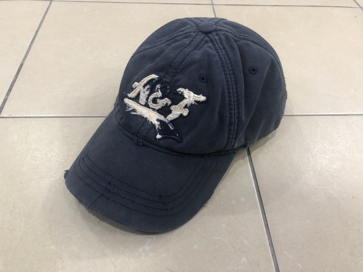 Abercrombie & Fitch Abercrombie and Fitch AF Distressed Full Cap Hat Size ONE SIZE - 1 Thumbnail
