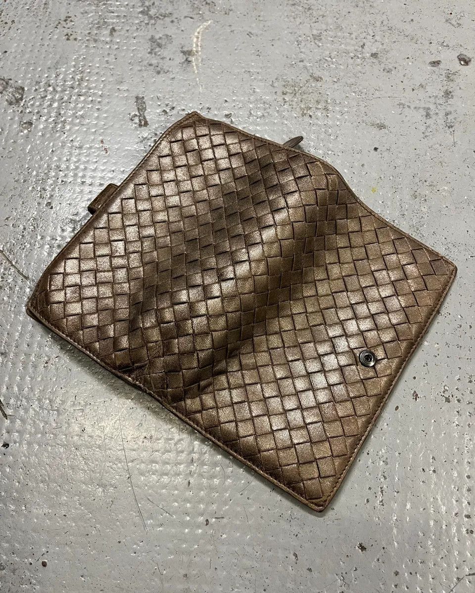 Bottega Veneta Bottega Veneta Bronze Leather Intrecciato Wallet Size ONE SIZE - 6 Thumbnail