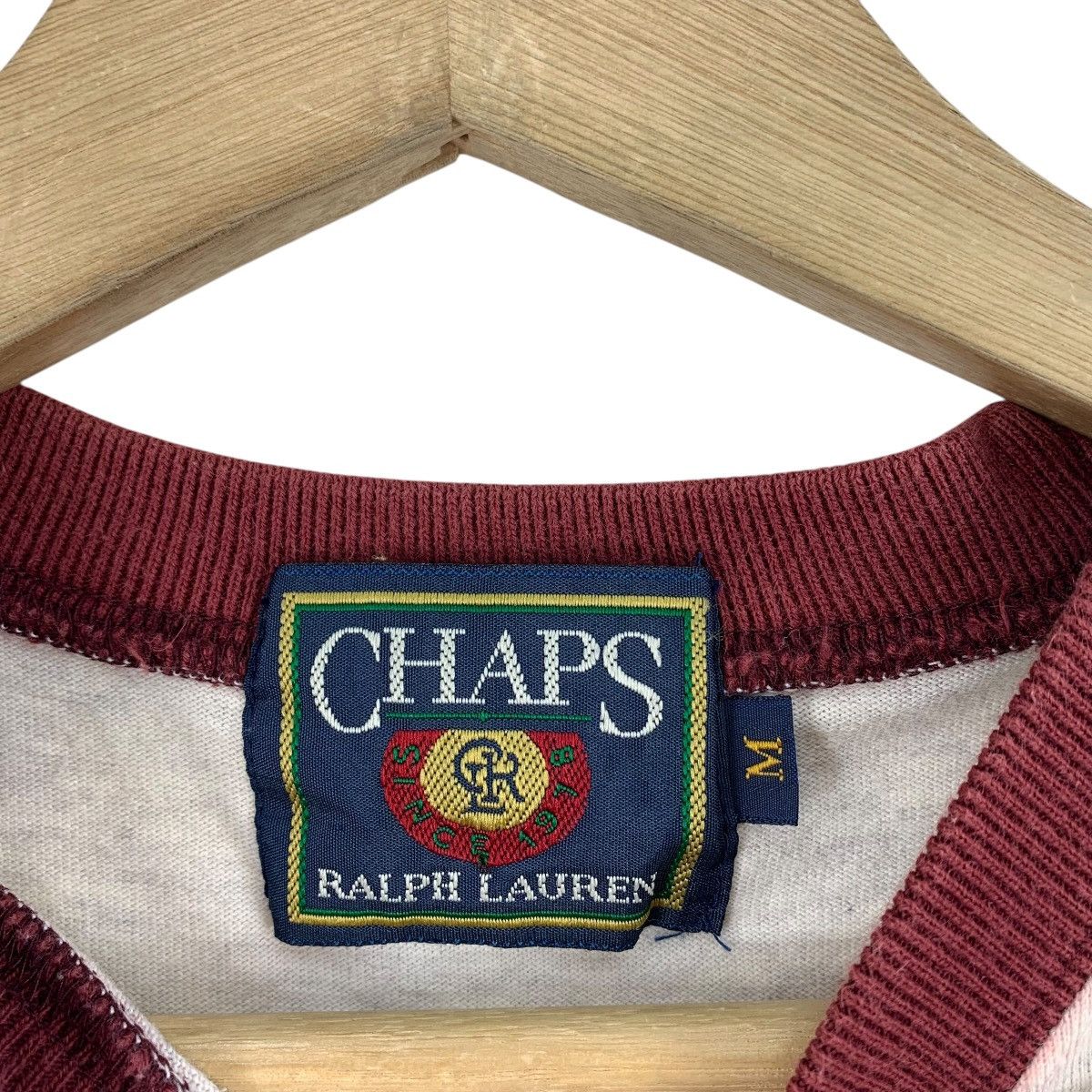 Chaps Ralph Lauren × Vintage Vintage 90s CHAPS RALPH LAUREN stripe tee Size US M / EU 48-50 / 2 - 3 Thumbnail