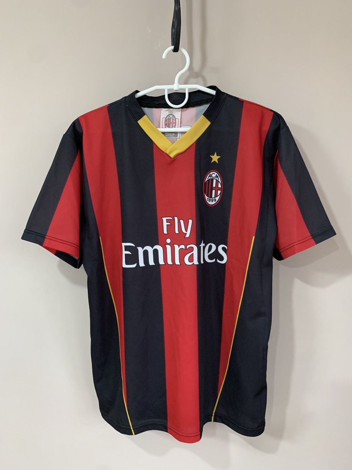 Vintage Ac Milan Home Football Shirt Vintage Soccer Jersey PATO #7 Size US S / EU 44-46 / 1 - 2 Thumbnail