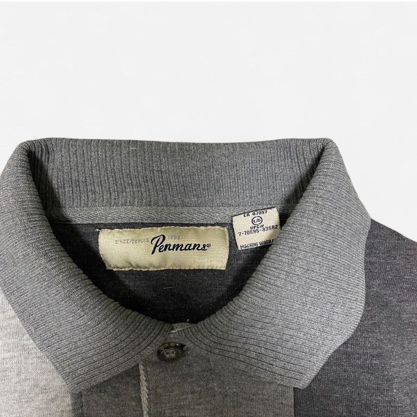 Other Vintage Penmans collarad grey colour block sweatshirt Size US L / EU 52-54 / 3 - 3 Thumbnail