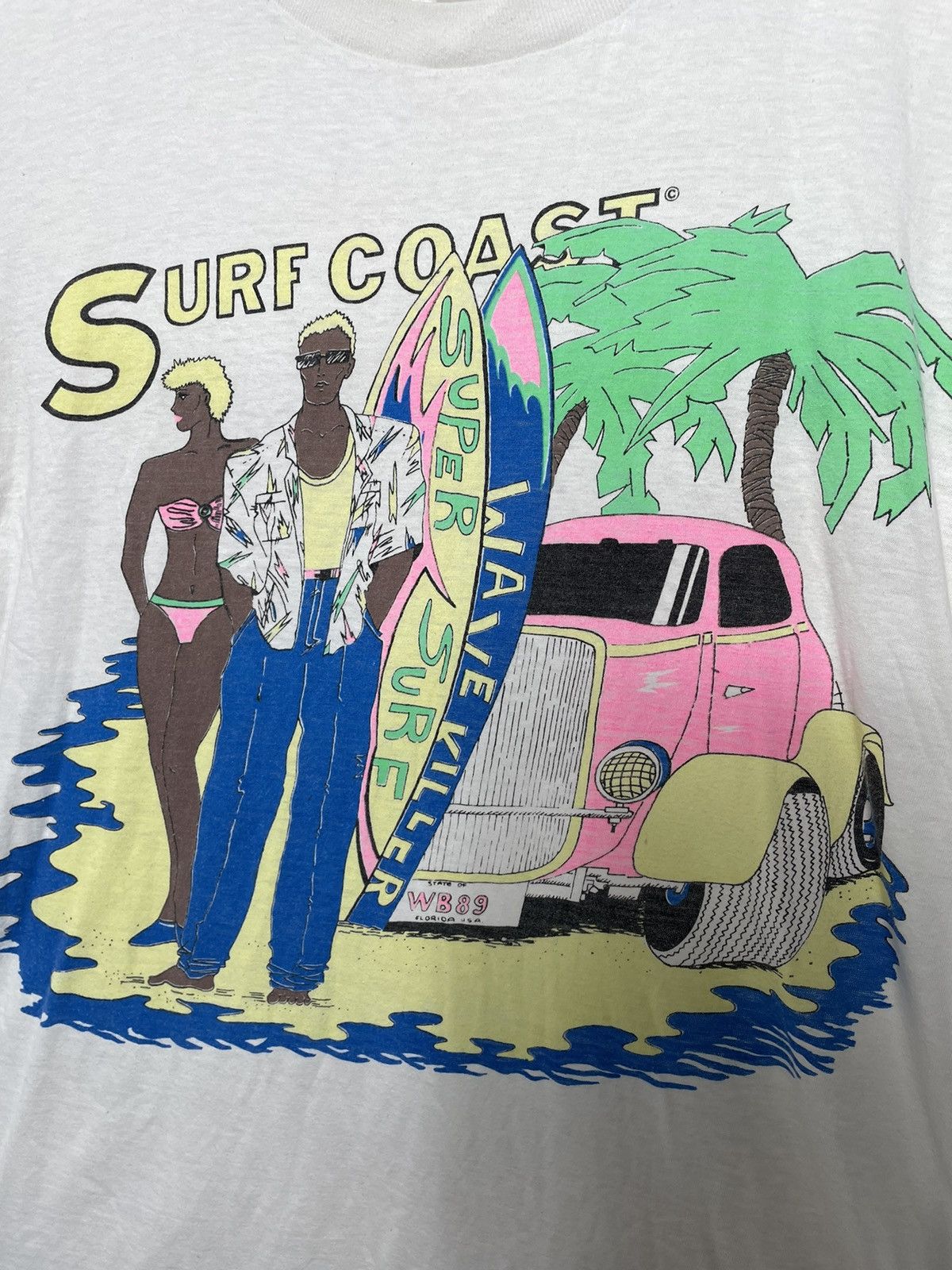 Band Tees × Vintage Hawaii t-shirt vintage 90s surfboard 🏄 Size US L / EU 52-54 / 3 - 9 Thumbnail