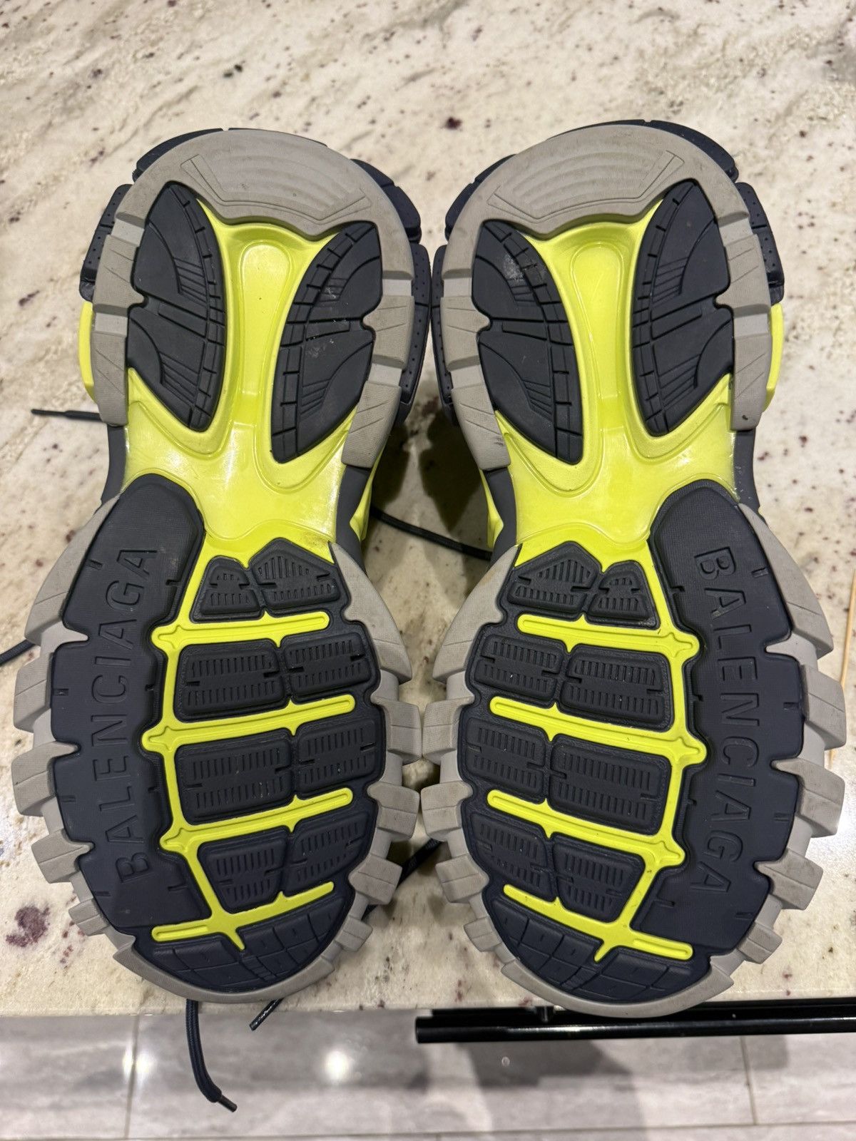 Balenciaga Balenciaga Track Trainer / Track Sneaker Neon Yellow Size US 10 / EU 43 - 5 Thumbnail