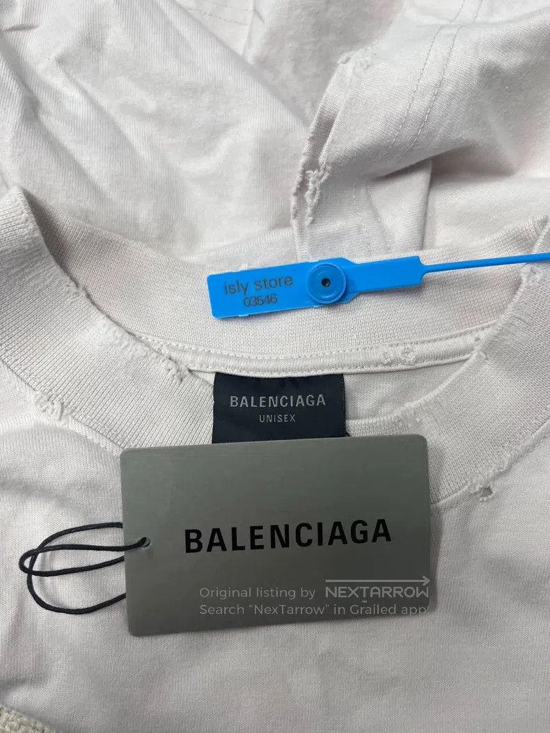 Balenciaga Balenciaga Letter Vinyl Printed Round Neck Short Sleeve T- Size US S / EU 44-46 / 1 - 5 Thumbnail