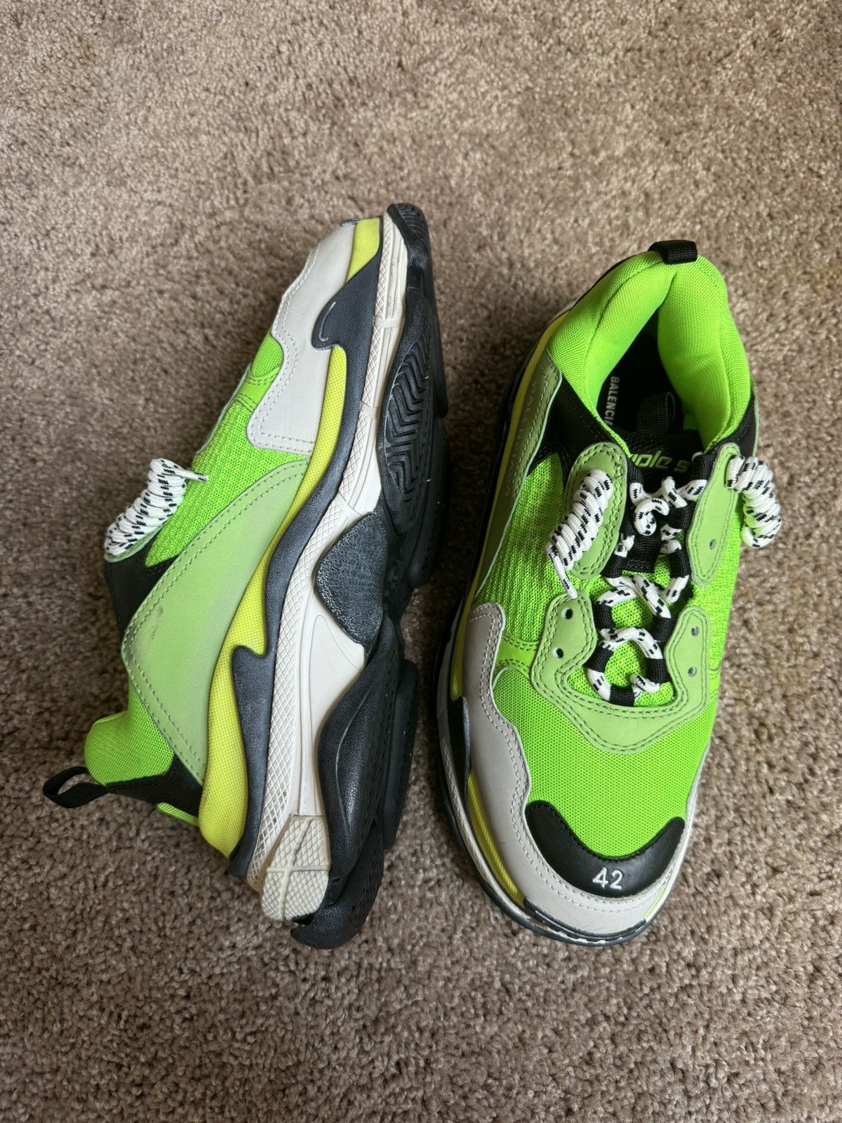 Balenciaga Balenciaga Triple S Green Size US 9 / EU 42 - 3 Thumbnail