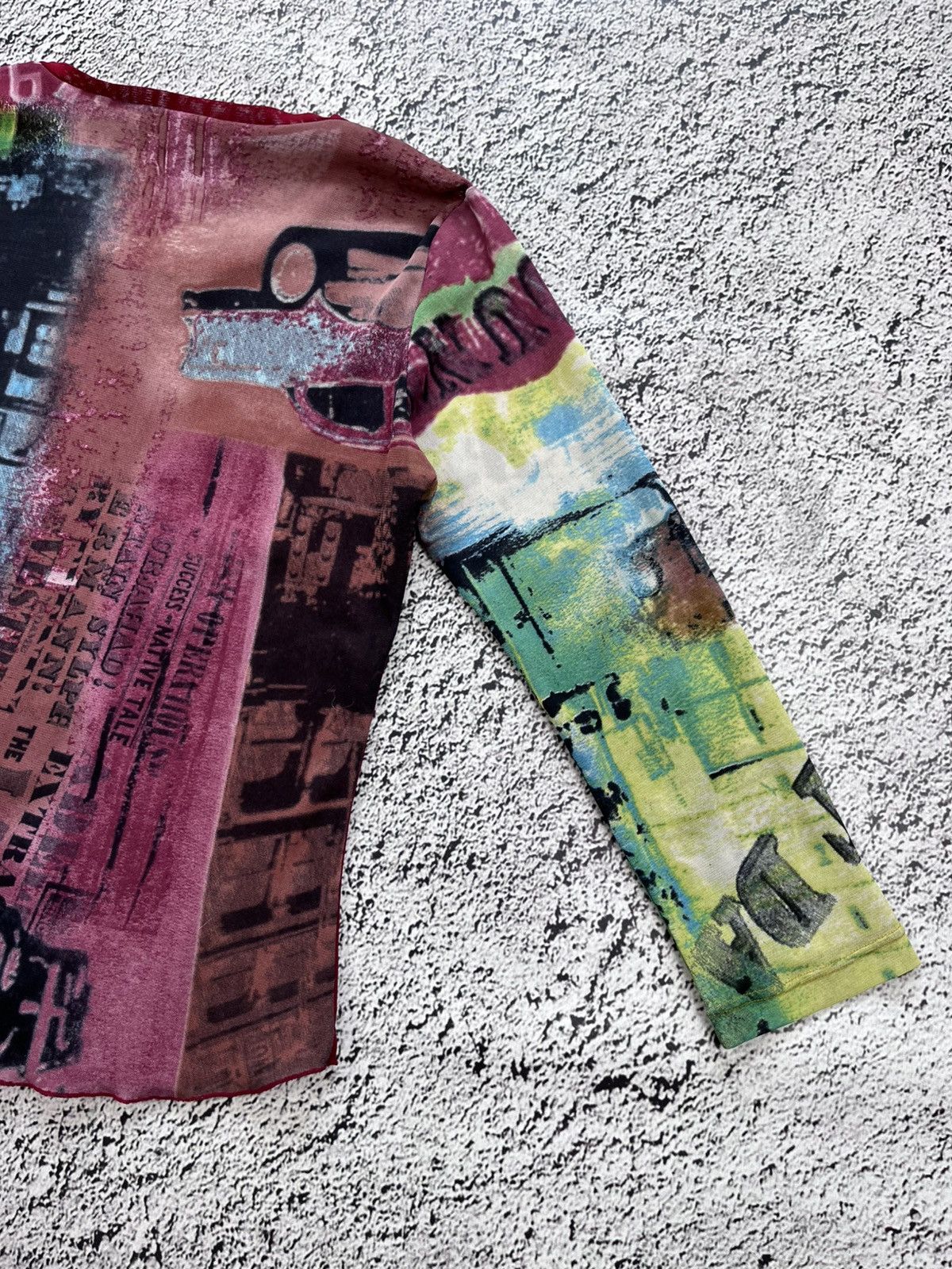 Japanese Brand Vintage JPG vibe mesh art collage renaissance top Size M / US 6-8 / IT 42-44 - 10 Thumbnail