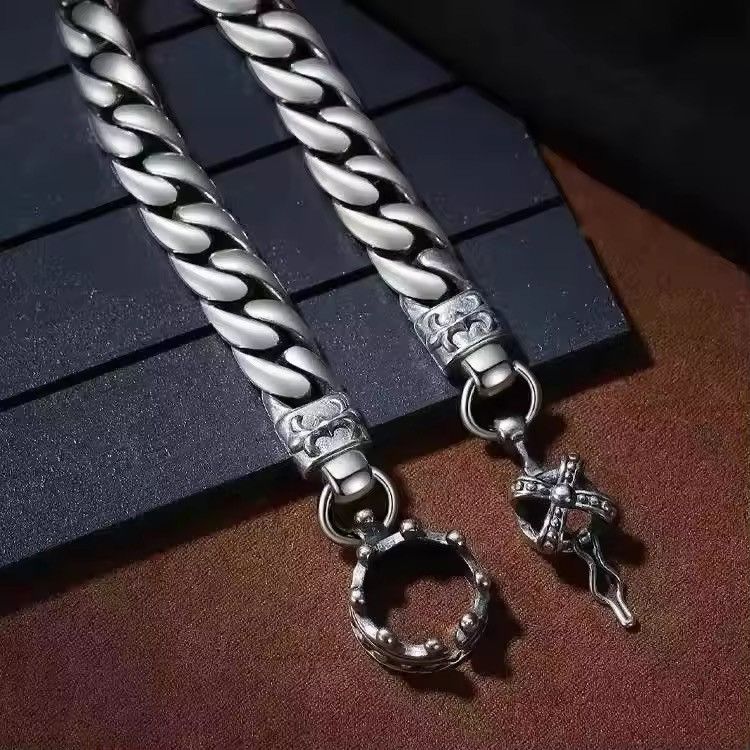 Jewelry Cuban King Crown Retro Old Jewelry Bracelet Size ONE SIZE - 3 Thumbnail