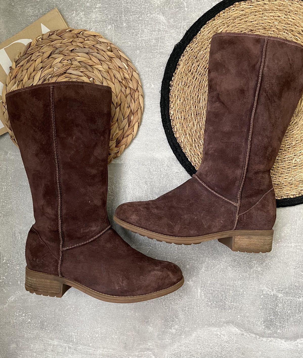 UGG “Bracken” lace high fringe boots UGG | Shoes | Ugg Bracken Lace Brown Chestnut Suede Leather  main image 4