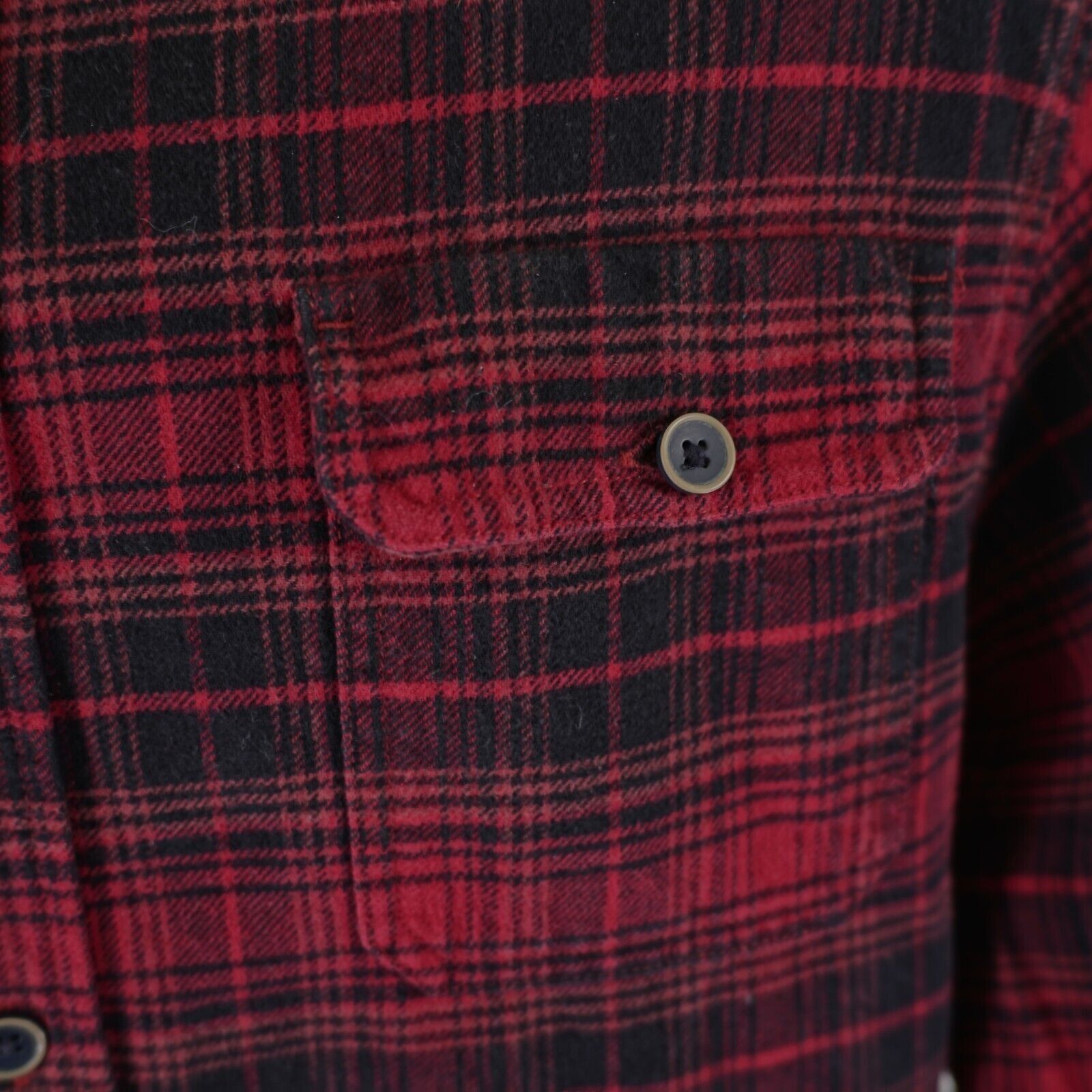 J.A.C.H.S. Mfg. Co. Jachs Red Red Plaid Flannel Medium Collared Dress Shirt Pock Size US M / EU 48-50 / 2 - 2 Thumbnail