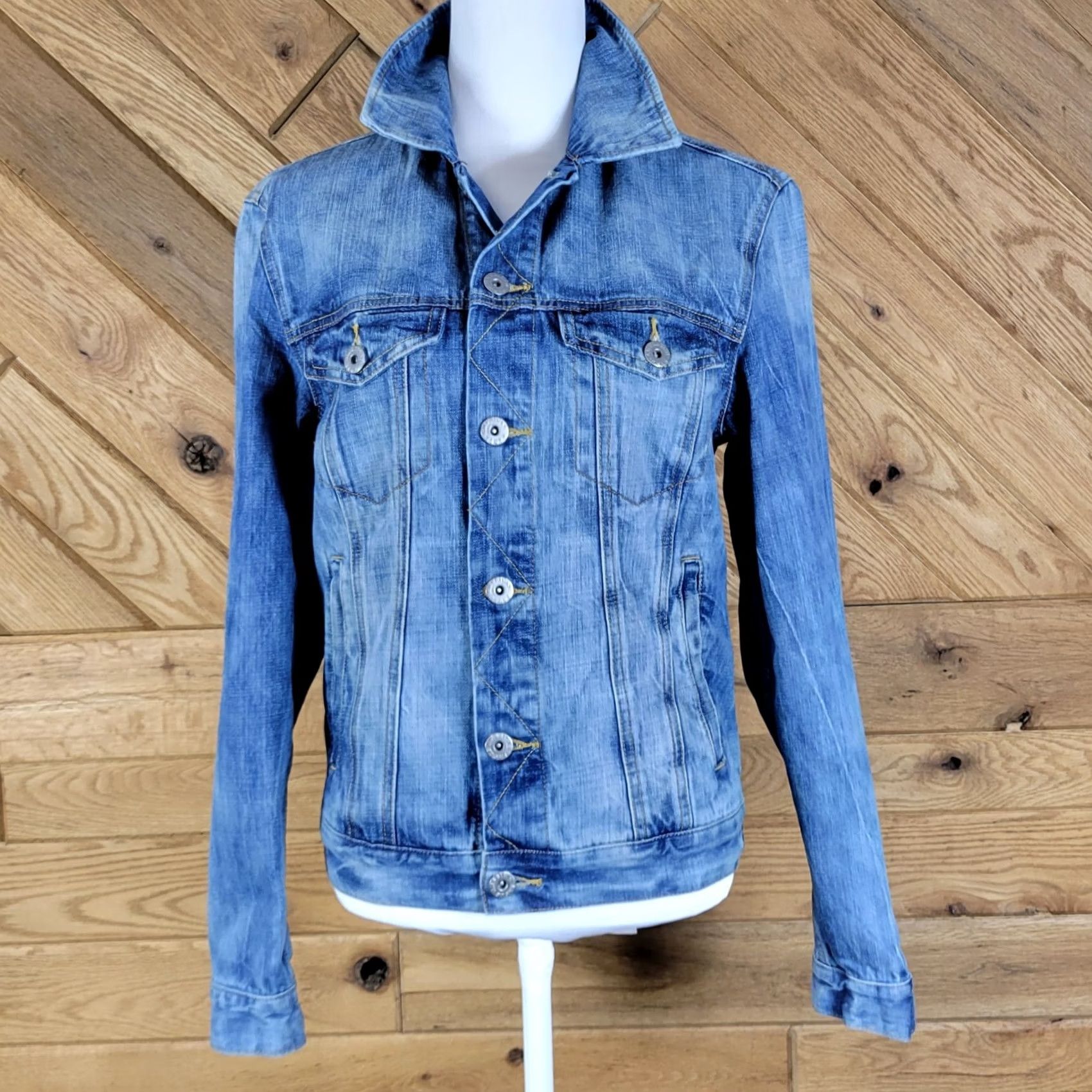 American Eagle Outfitters American Eagle Outfitters Womens Jacket Blue Size S Long Sleeve Denim Size S / US 4 / IT 40 - 6 Thumbnail