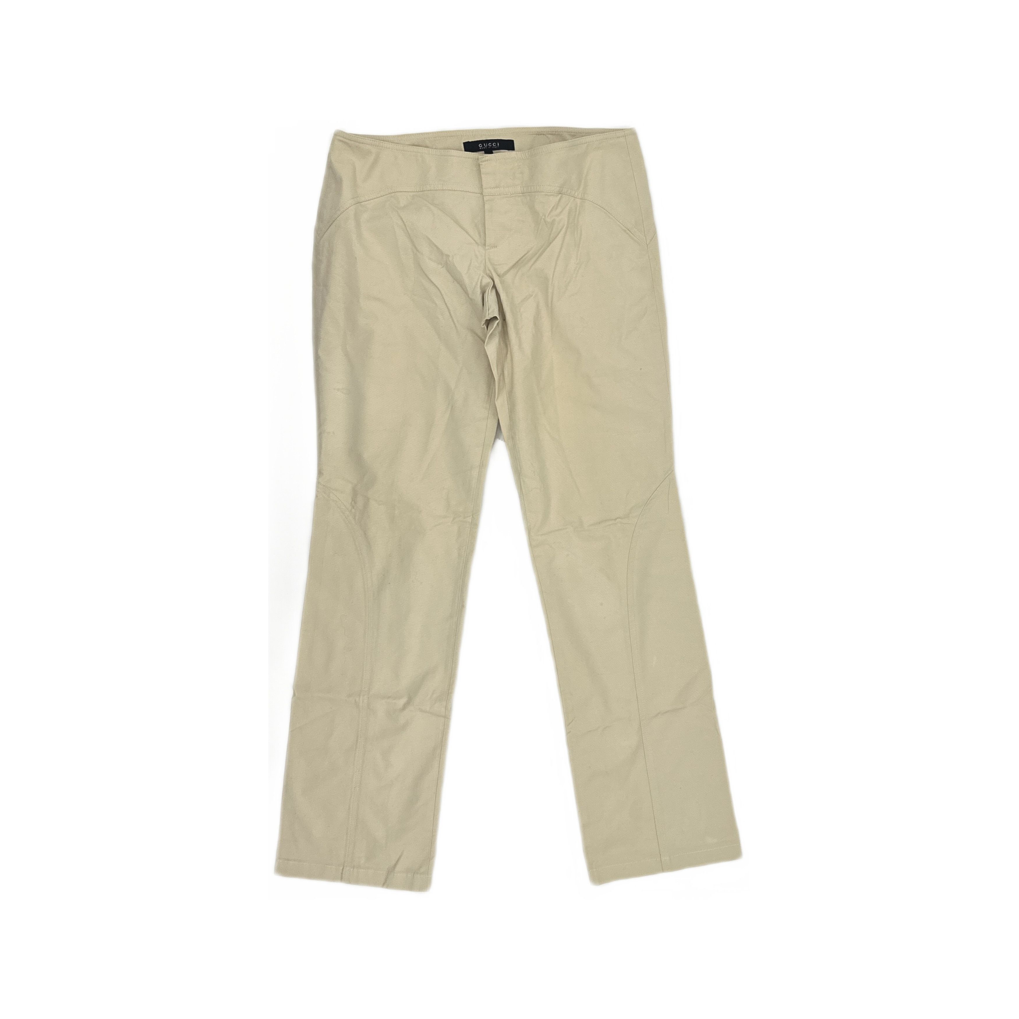 Gucci Gucci Beige Casual Pants Size 42 Size US 26 / EU 42 - 1 Thumbnail