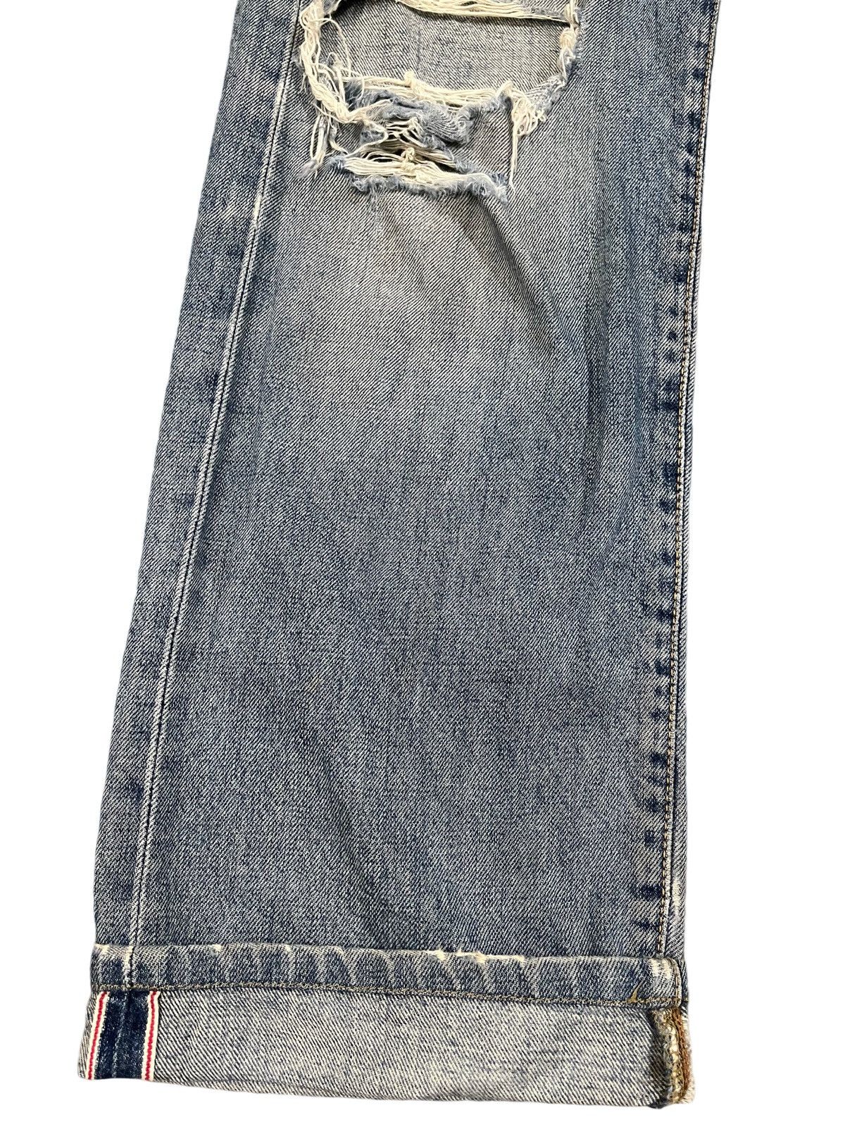 Edwin Vintage Edwin 505X Selvedge Distressed Denim Size US 29 - 5 Thumbnail