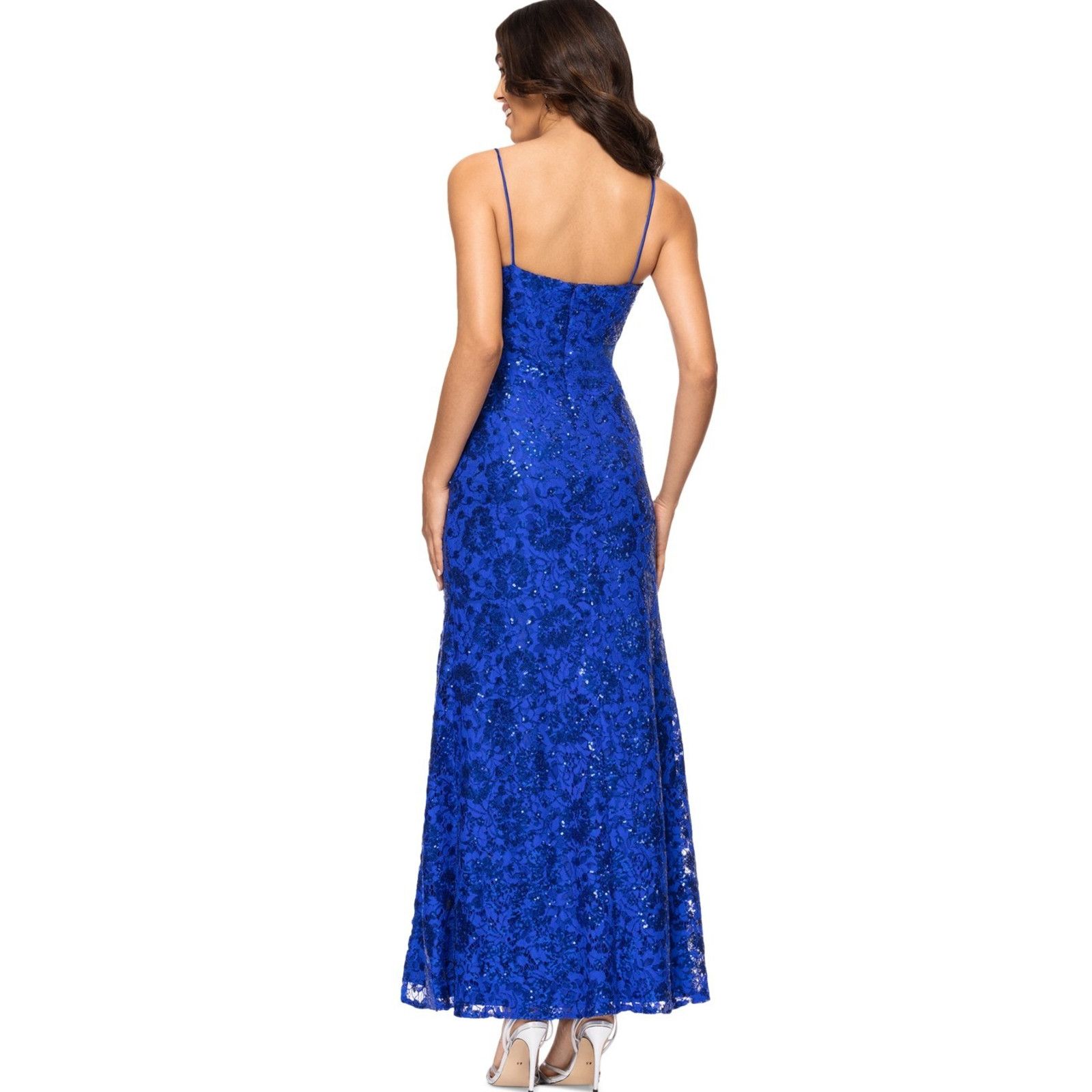 Other Betsy & Adam Women's Sequin Lace Sleeveless Gown - Size 4 Size S / US 4 / IT 40 - 4 Thumbnail
