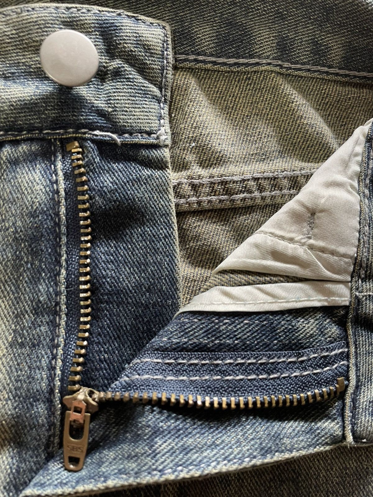 Japanese Brand Vintage Dazy Baggy Mudwash Faded Denim Jeans Size US 28 / EU 44 - 6 Thumbnail