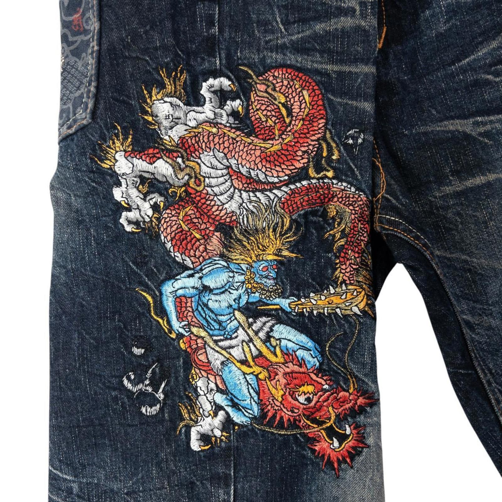 Other Vintage Big Train Patchwork Japanese Denim Jeans Size W38 Size US 38 / EU 54 - 7 Thumbnail