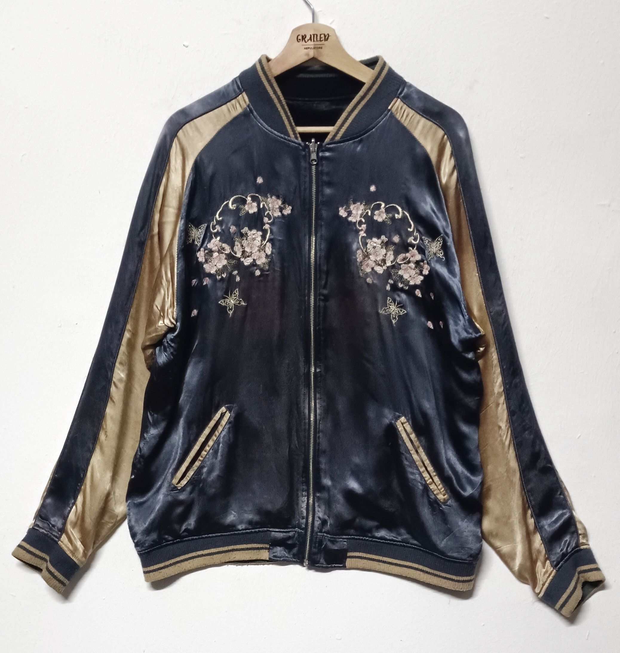 Japanese Brand 💥Batto Musume Yakuza Kimono Women Reversible Sukajan Size US XXL / EU 58 / 5 - 4 Thumbnail