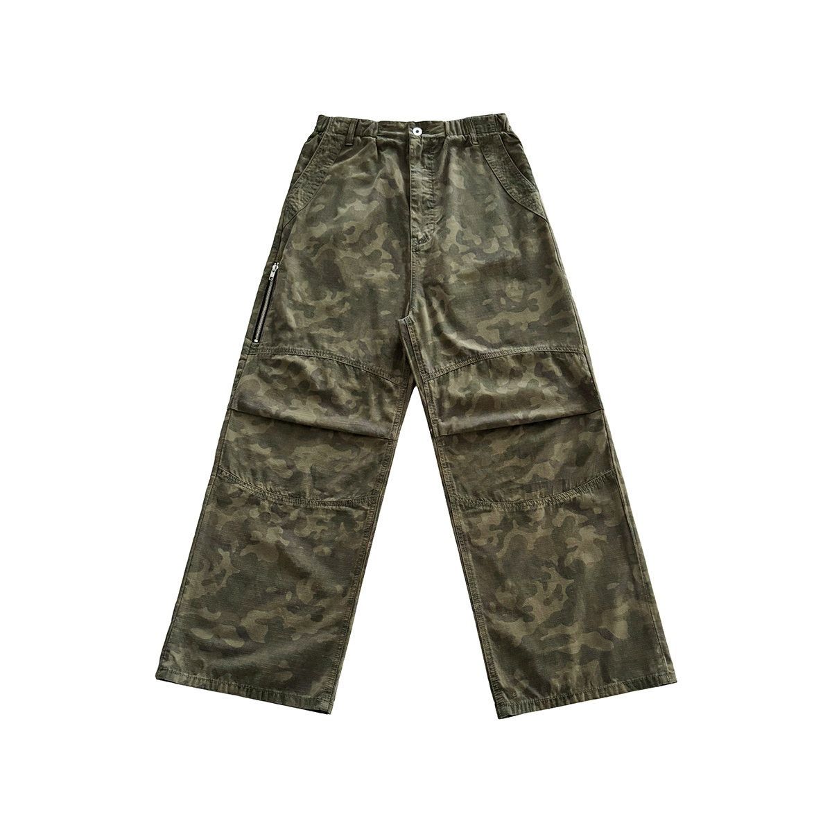 Japanese Brand × Vintage Vintage Wash Camouflage Baggy Wide-Leg Denim Pants Jeans Size US 32 / EU 48 - 2 Thumbnail